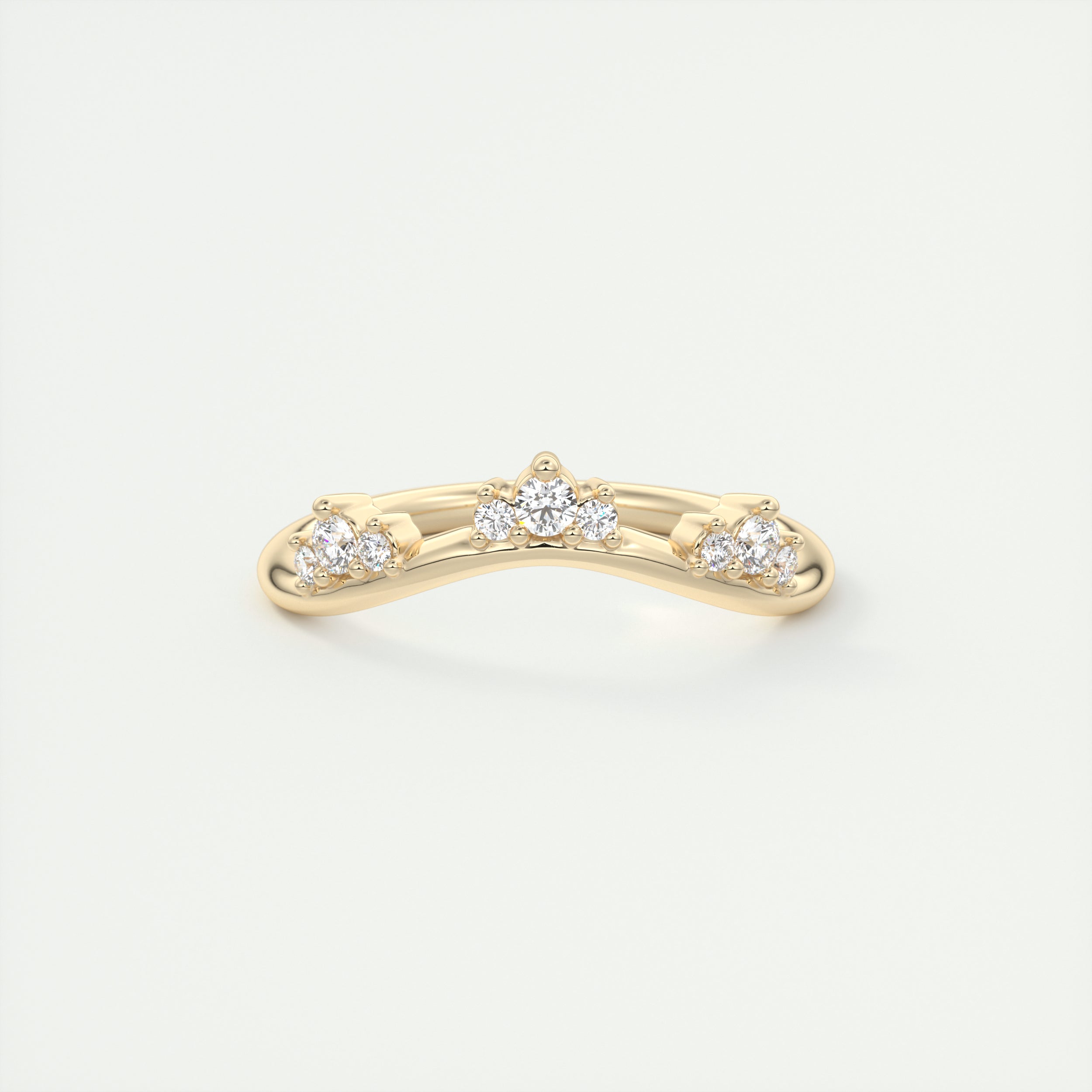 Curved Wedding Band (0.10 TCW)