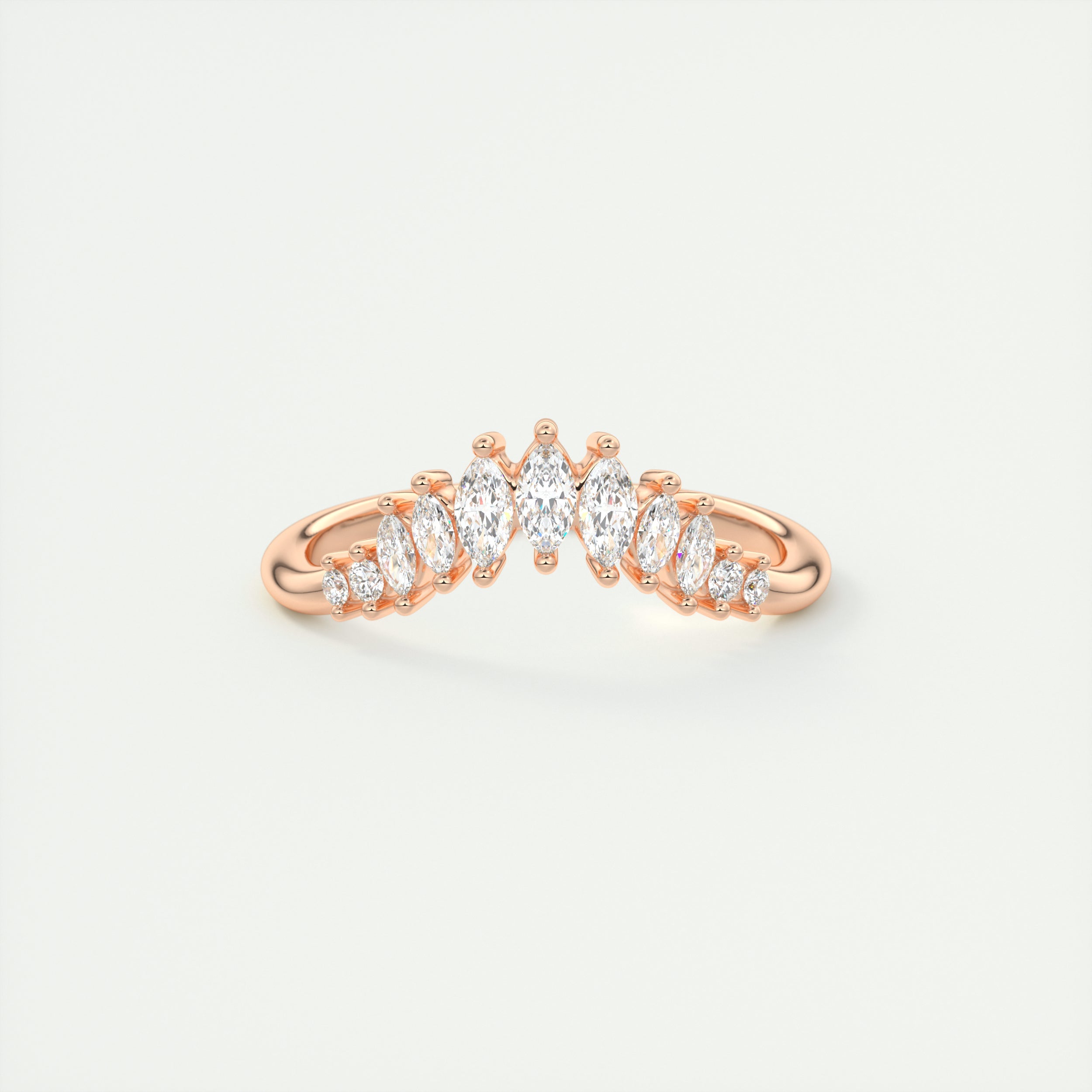 Chevron Wedding Band (0.35 TCW)