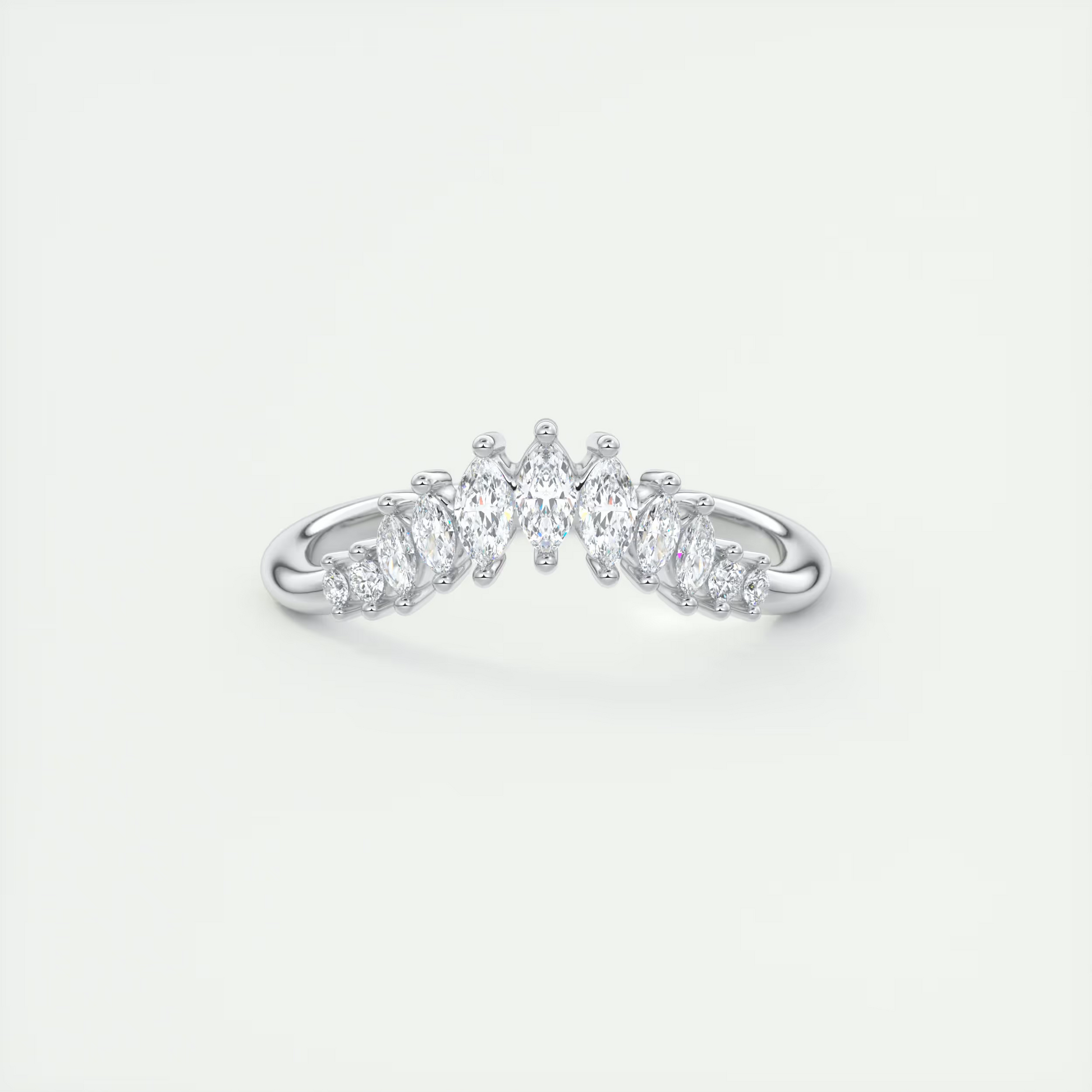 Chevron Wedding Band (0.35 TCW)