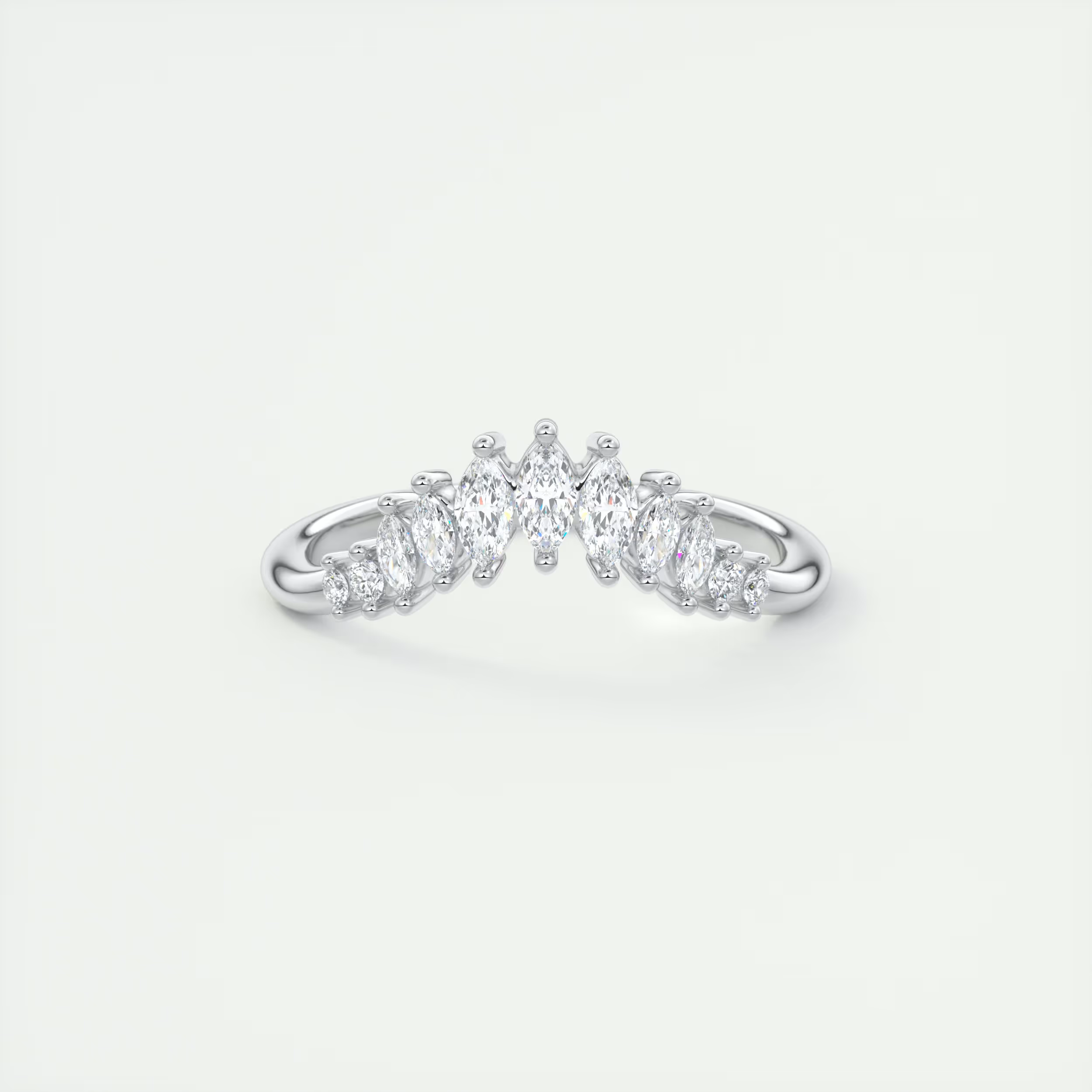 Chevron Wedding Band (0.35 TCW)