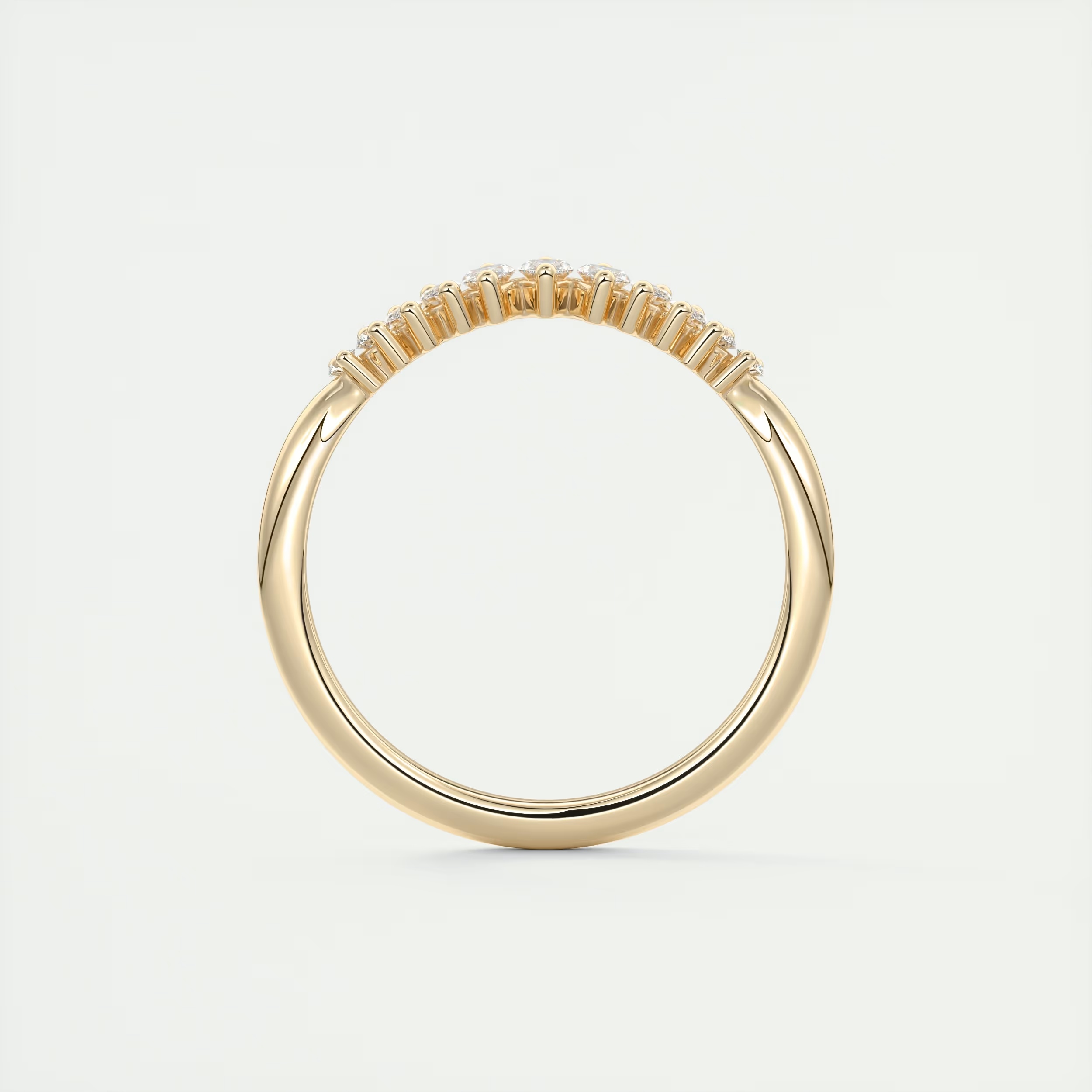 Chevron Wedding Band (0.35 TCW)