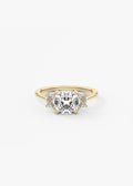 Harmonious 2 Carat Cushion Brilliant Trapezoid Three-Stone Engagement Ring