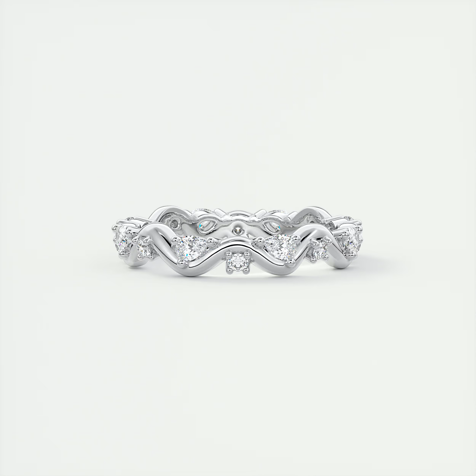 Pear Flutter Eternity Band (0.50 TCW)