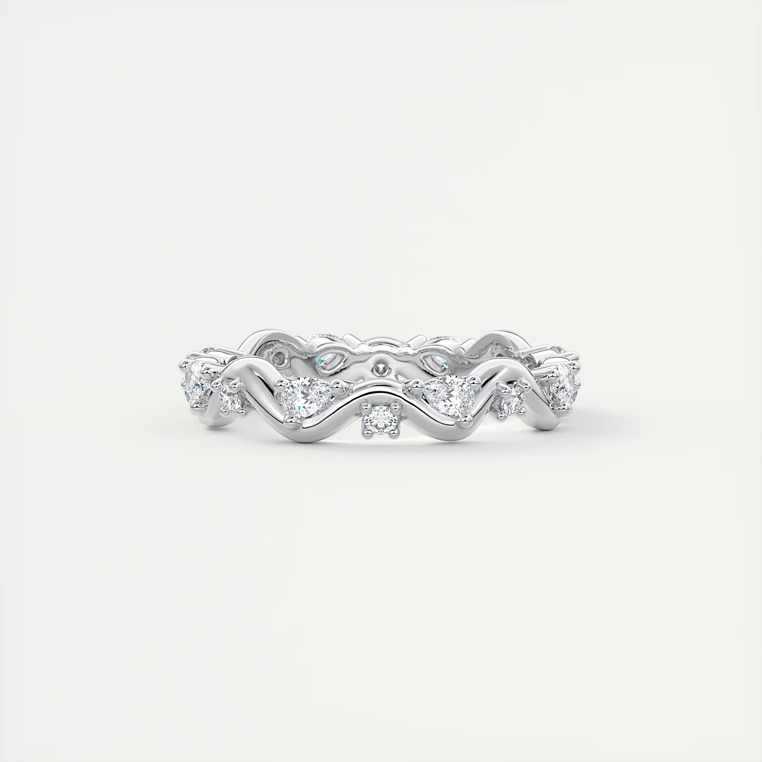 Pear Flutter Eternity Band (0.50 TCW)