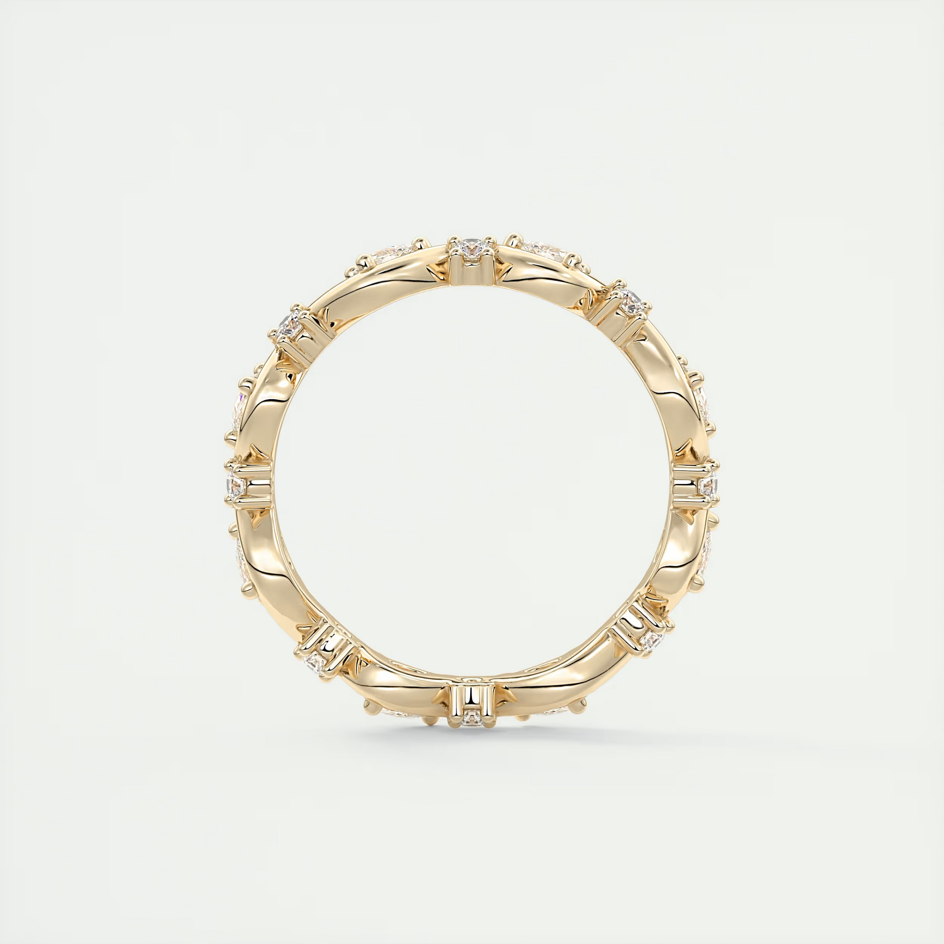 Pear Flutter Eternity Band (0.50 TCW)