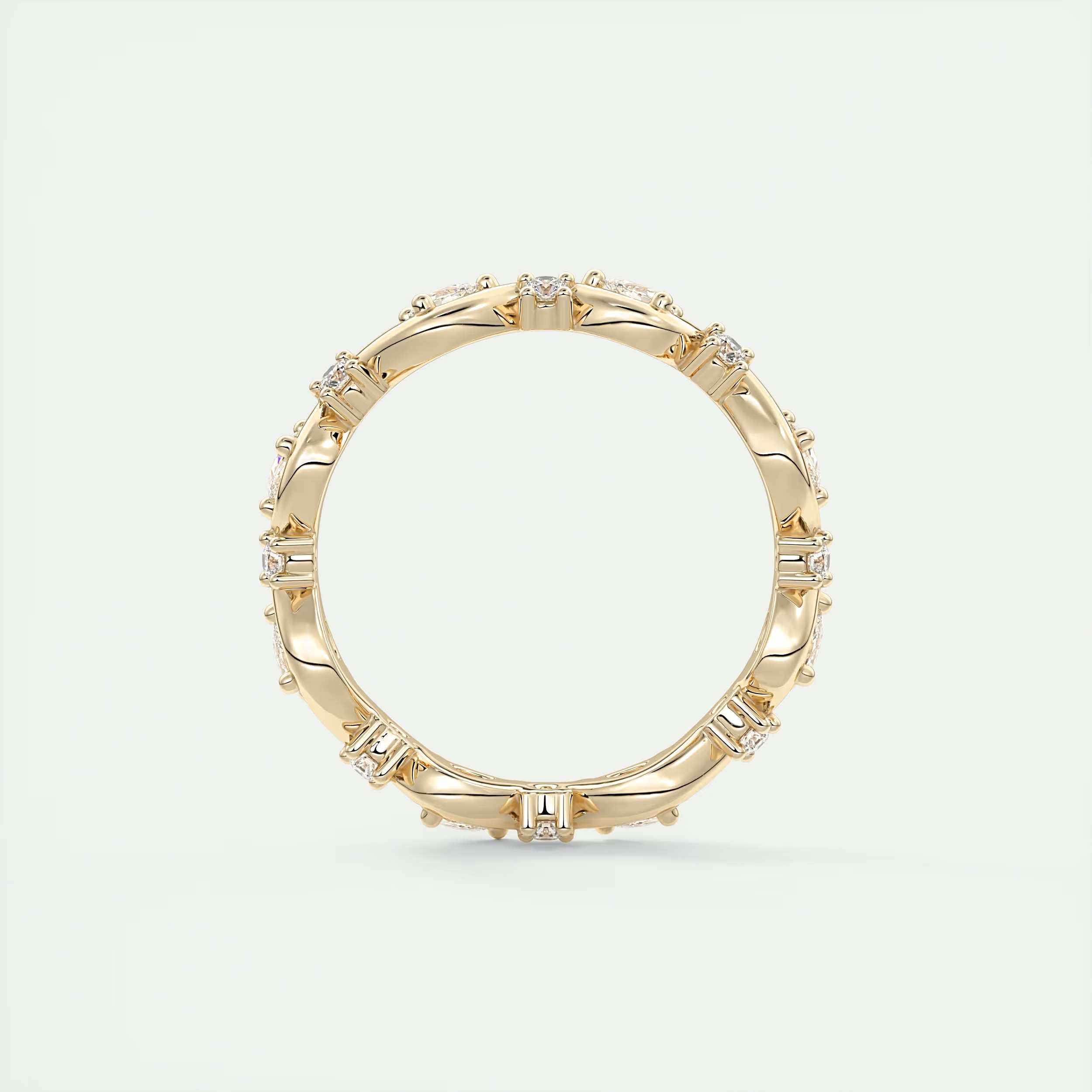 Pear Flutter Eternity Band (0.50 TCW)