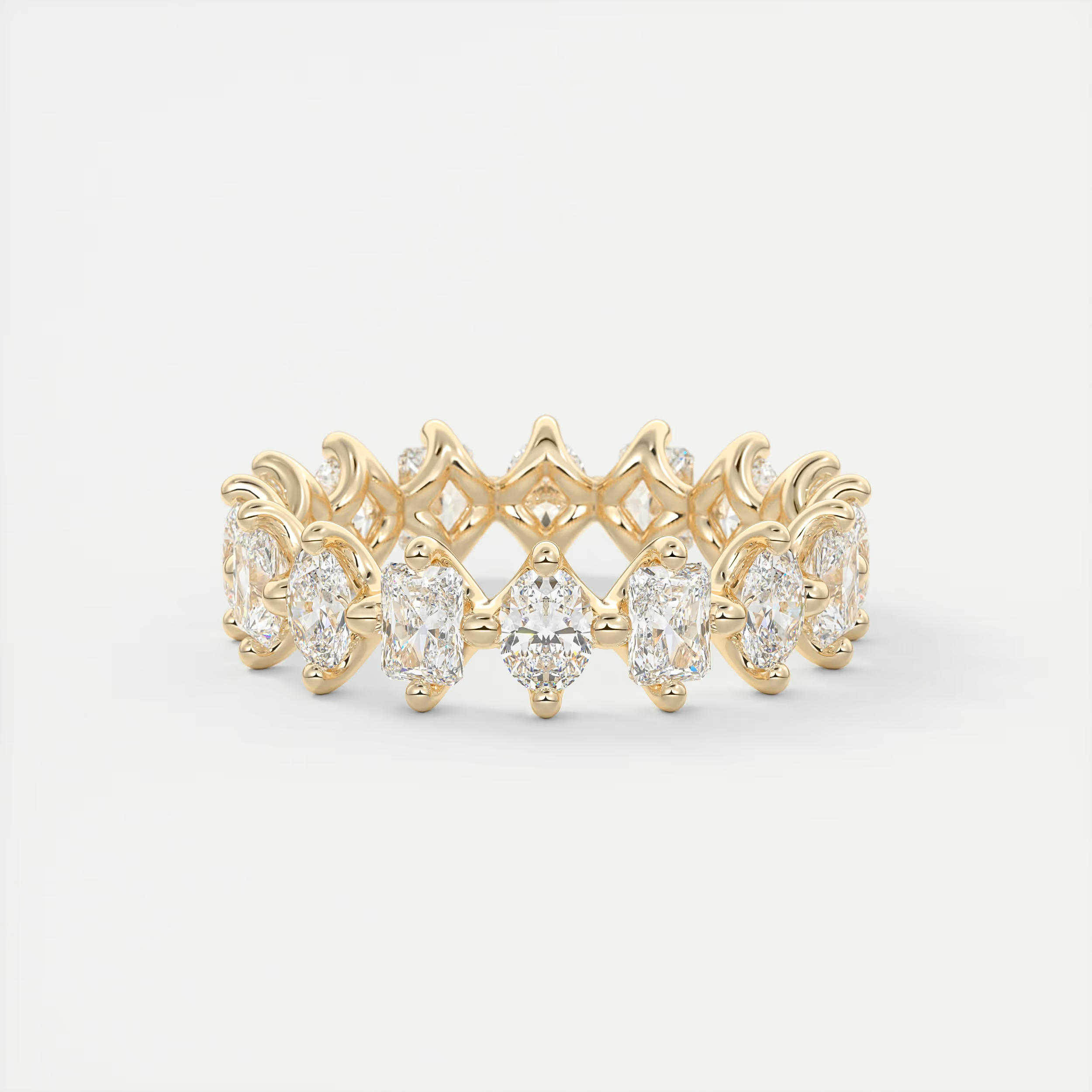 Oval & Radiant Eternity Band (2.80 TCW)