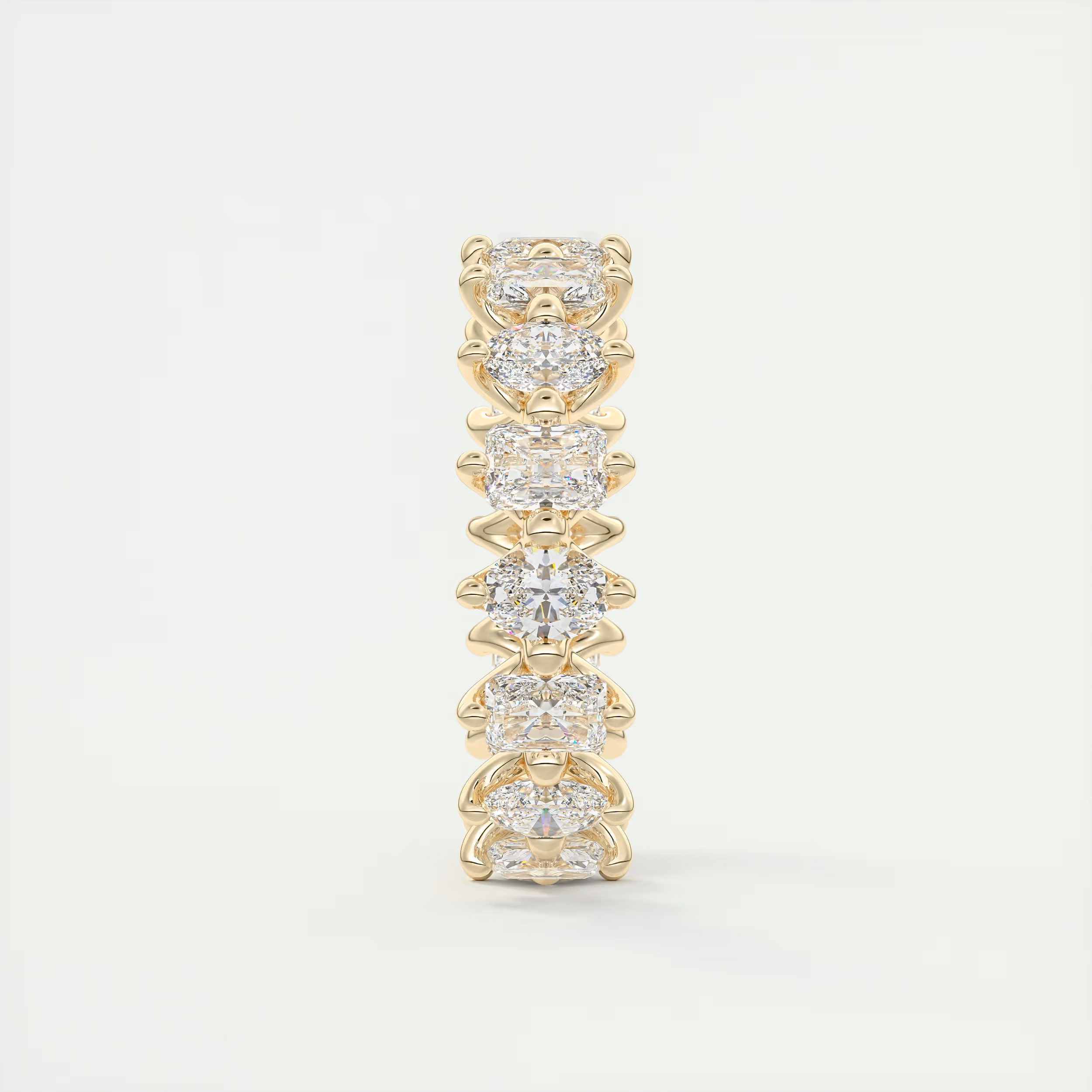 Oval & Radiant Eternity Band (2.80 TCW)
