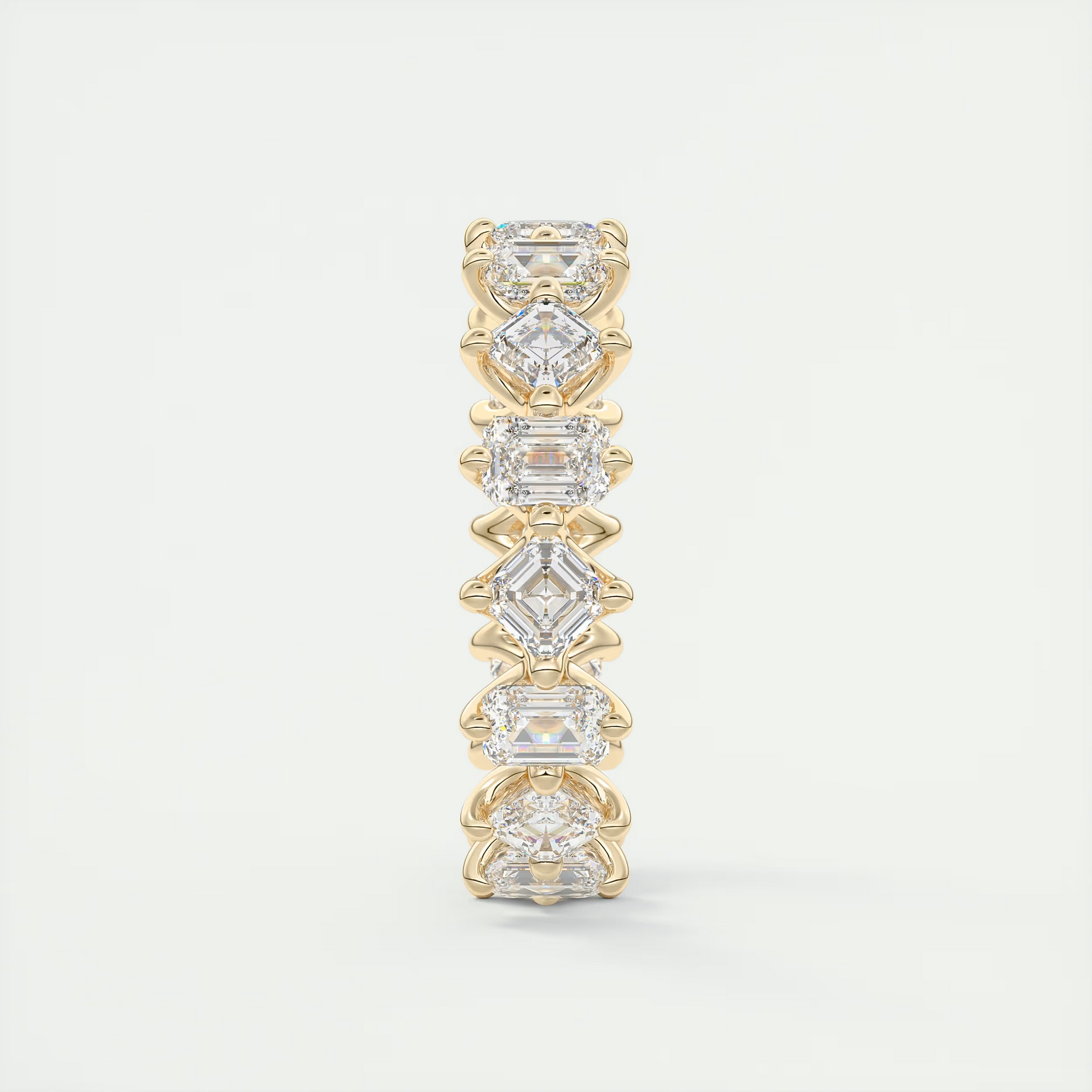 Asscher & Emerald Eternity Band (2.80 TCW)
