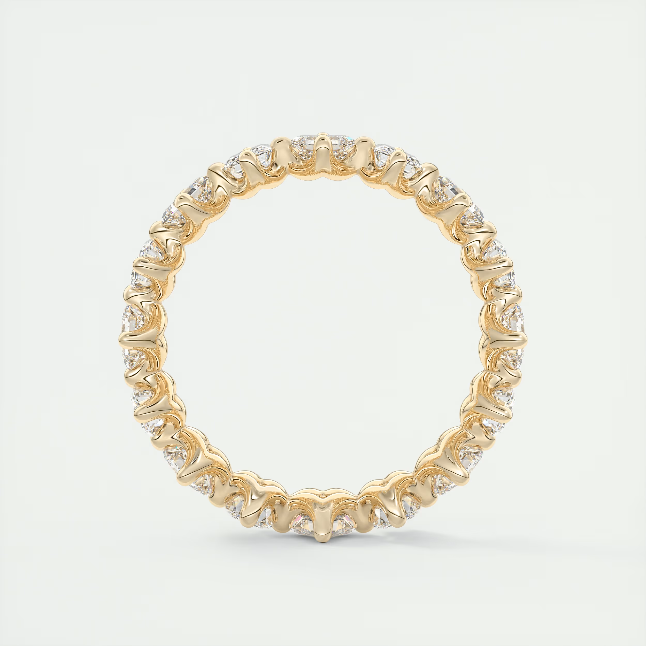 Asscher & Emerald Eternity Band (2.80 TCW)