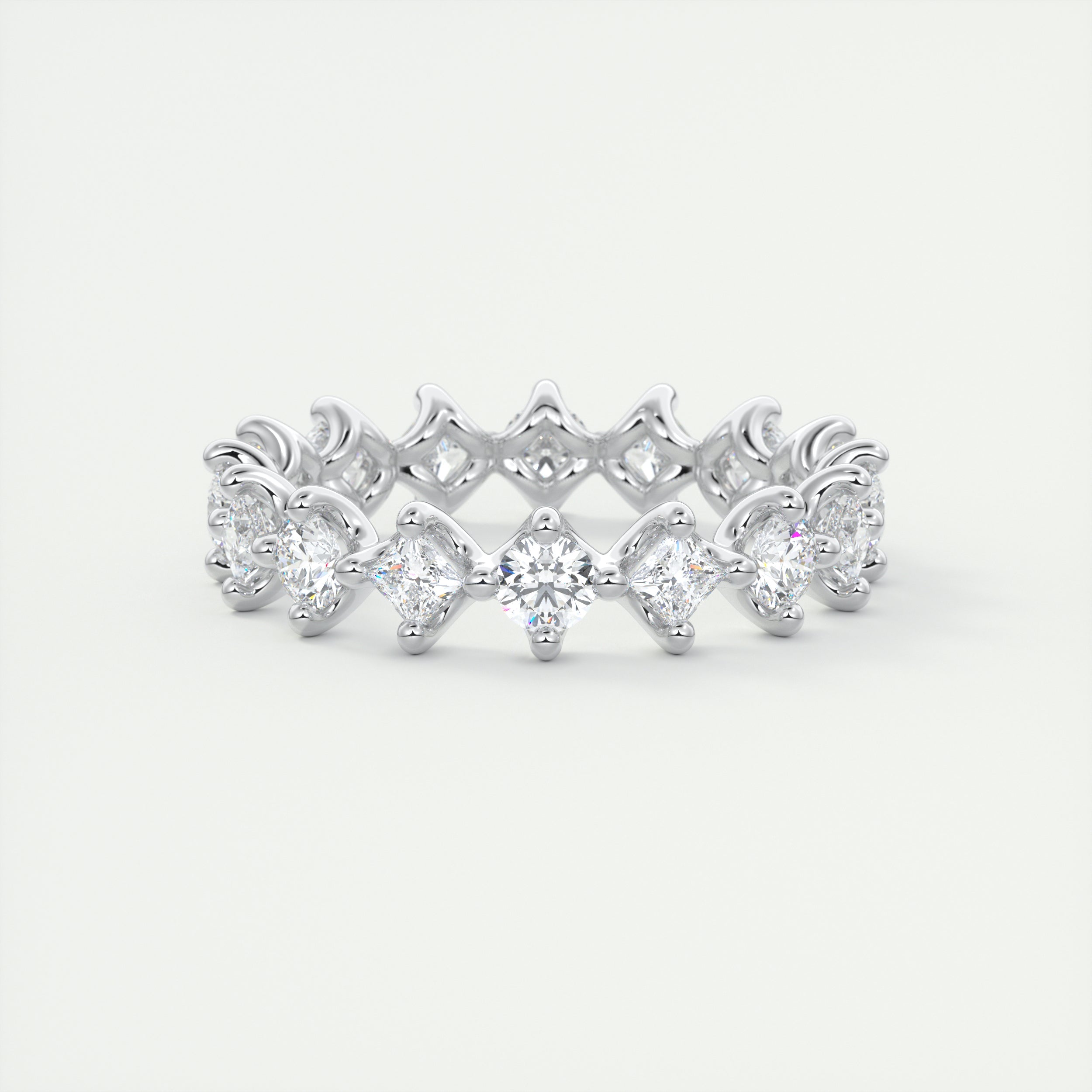 Round & Princess Eternity Band (1.5 TCW)