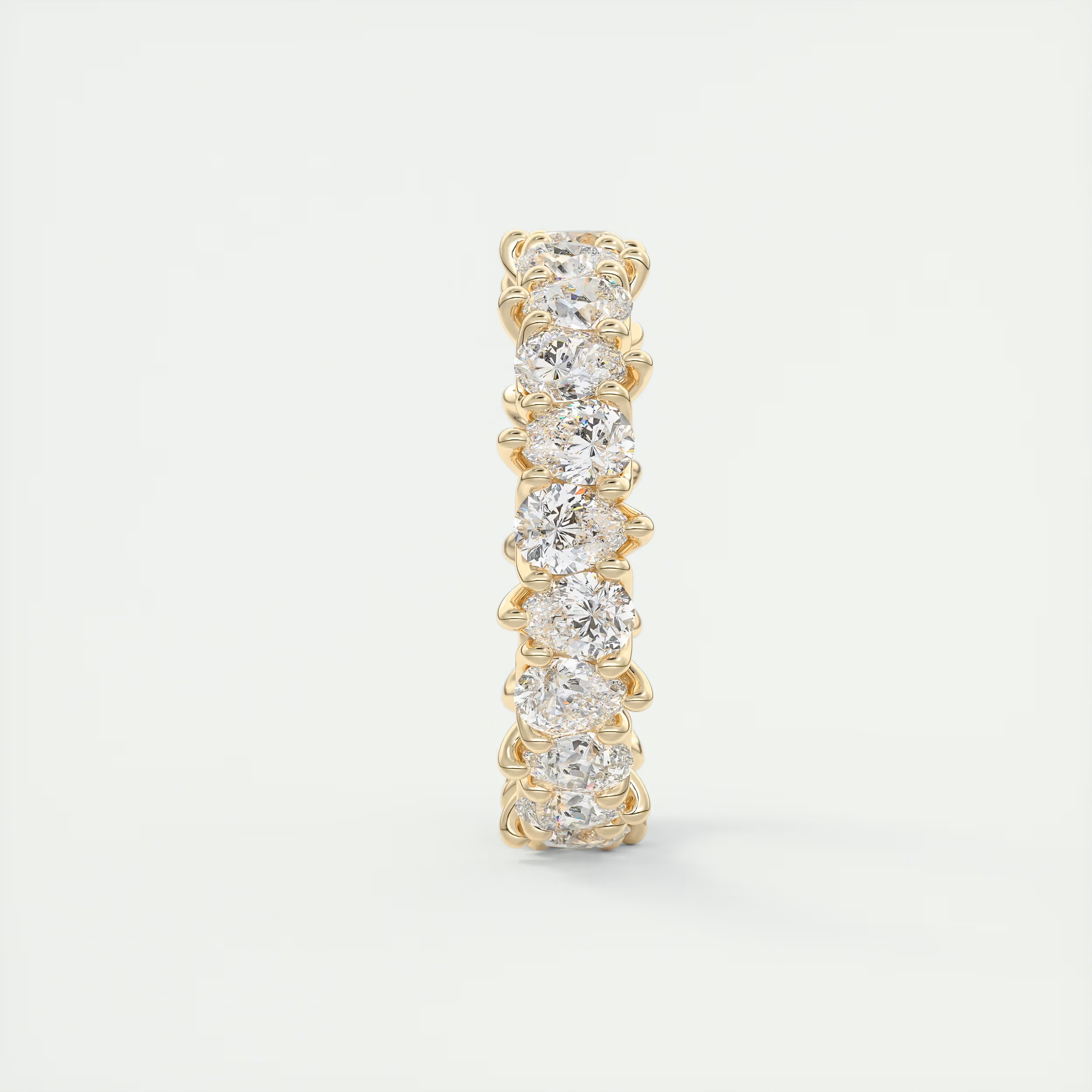 Gracefully Pear Diamond Eternity Band (2.80 TCW)
