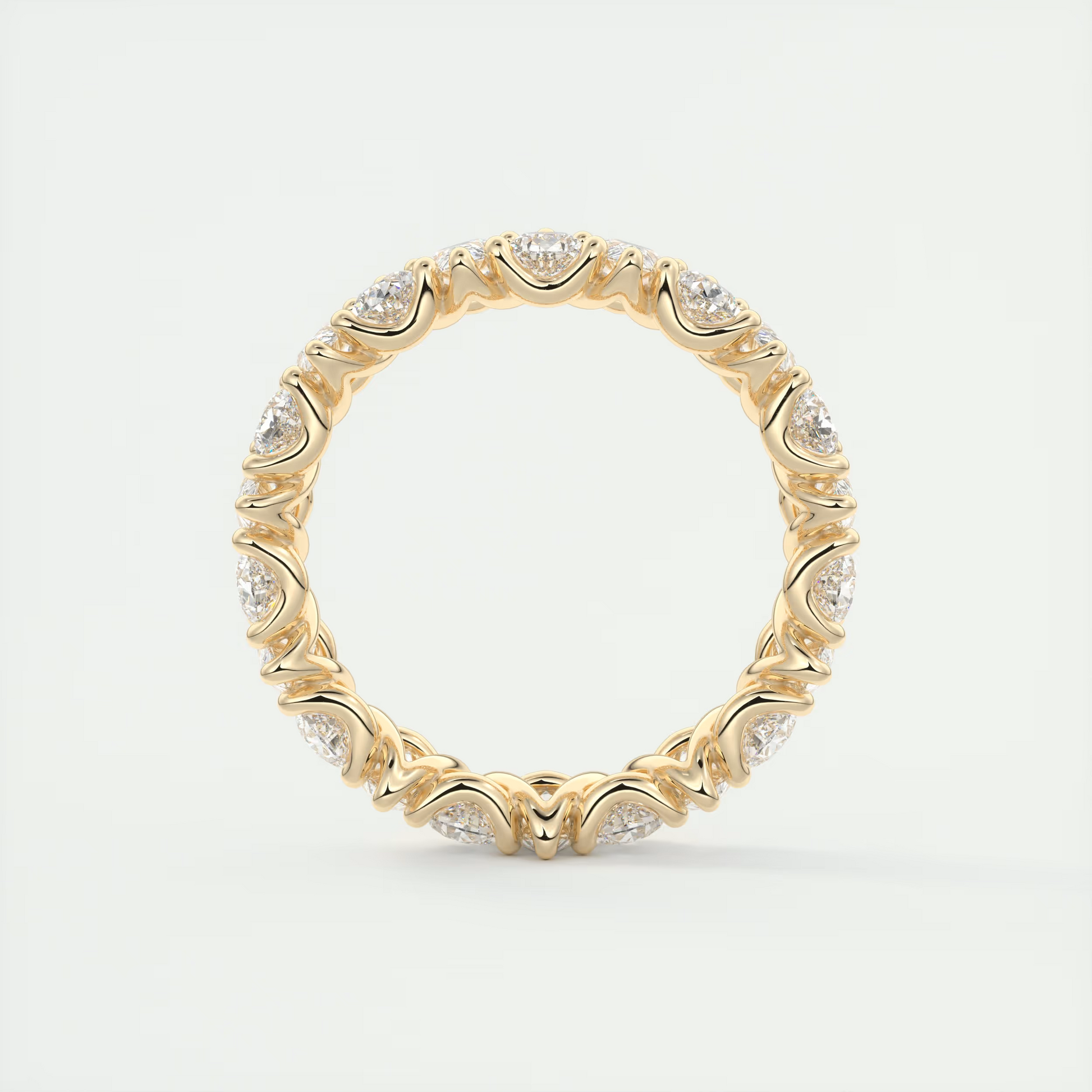 Gracefully Pear Diamond Eternity Band (2.80 TCW)