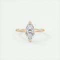 2 Carat Flush Stacking Compass Point Marquise Solitaire