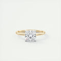 2 Carat Cushion Four Prong Solitaire