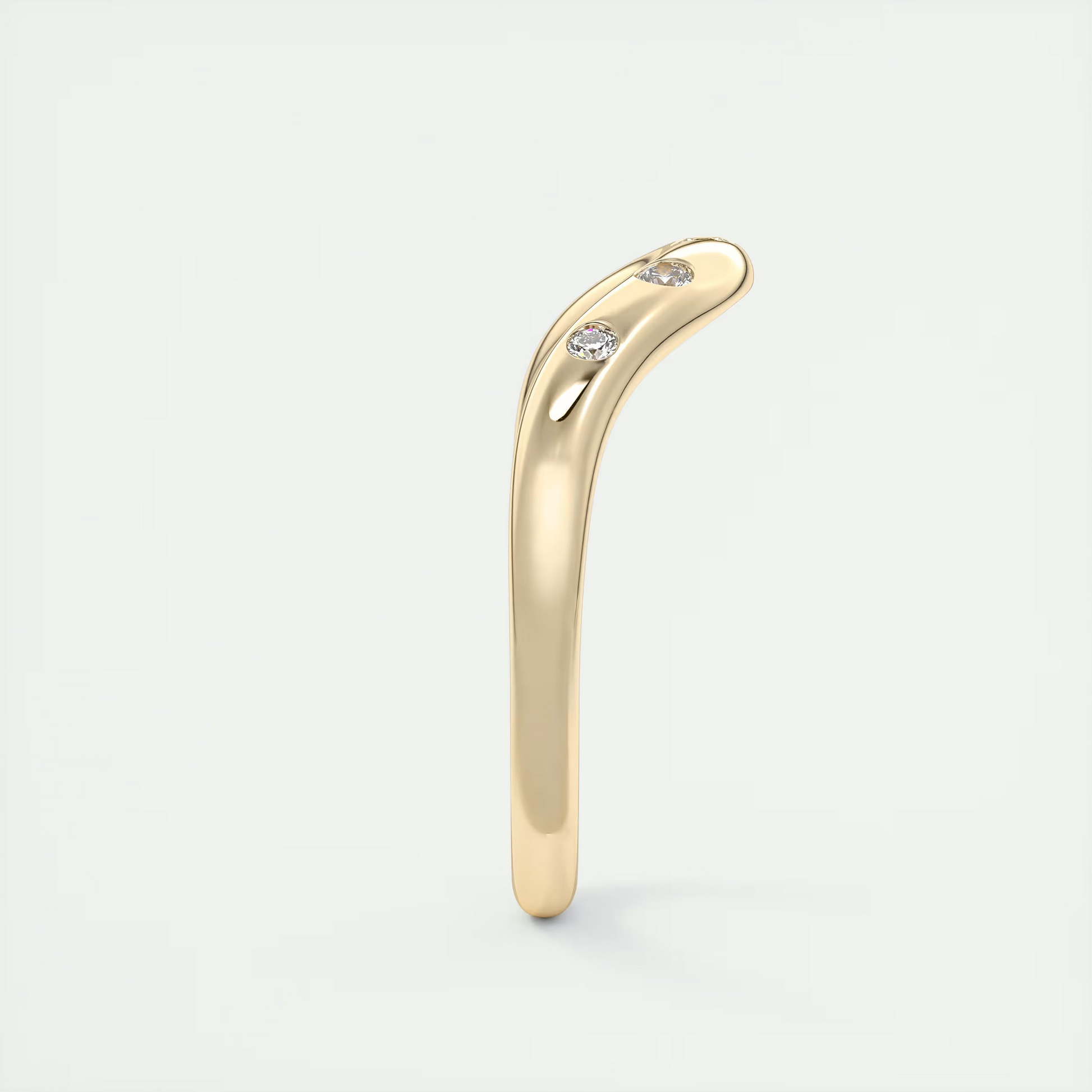 High Tide Curved Wedding Band (0.15 TCW)