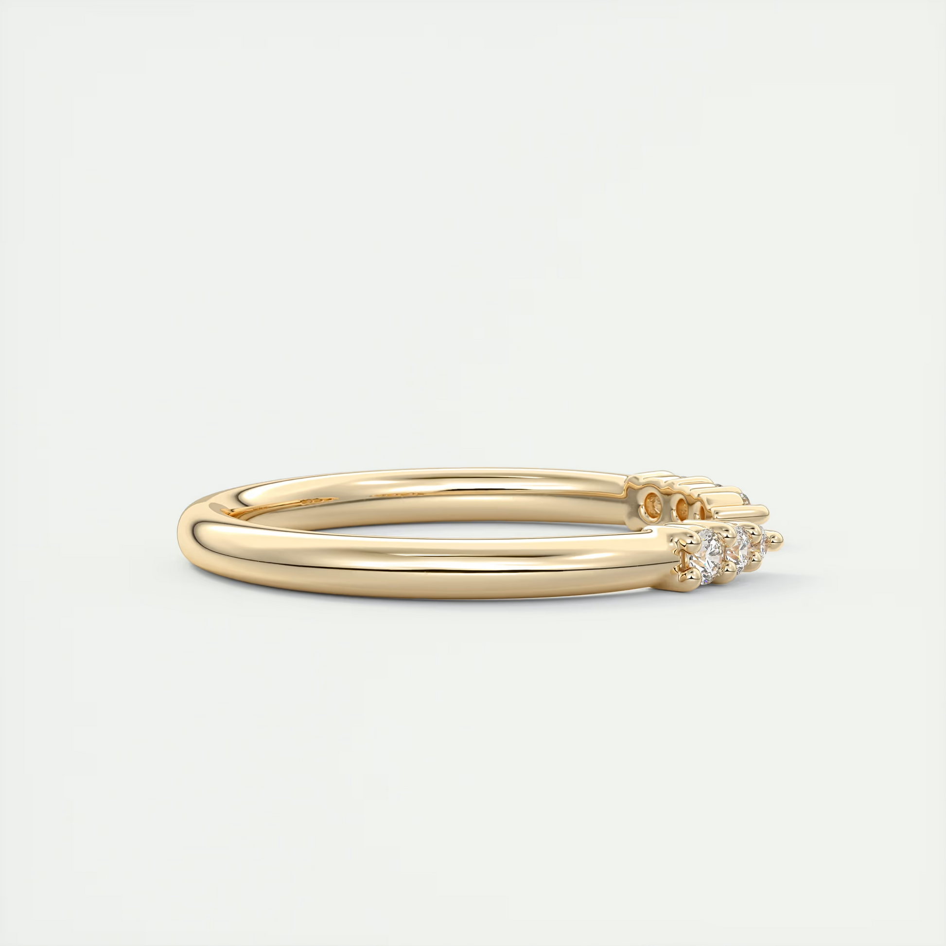 Gap Band Pavé Round Diamond Ring (0.25 TCW)