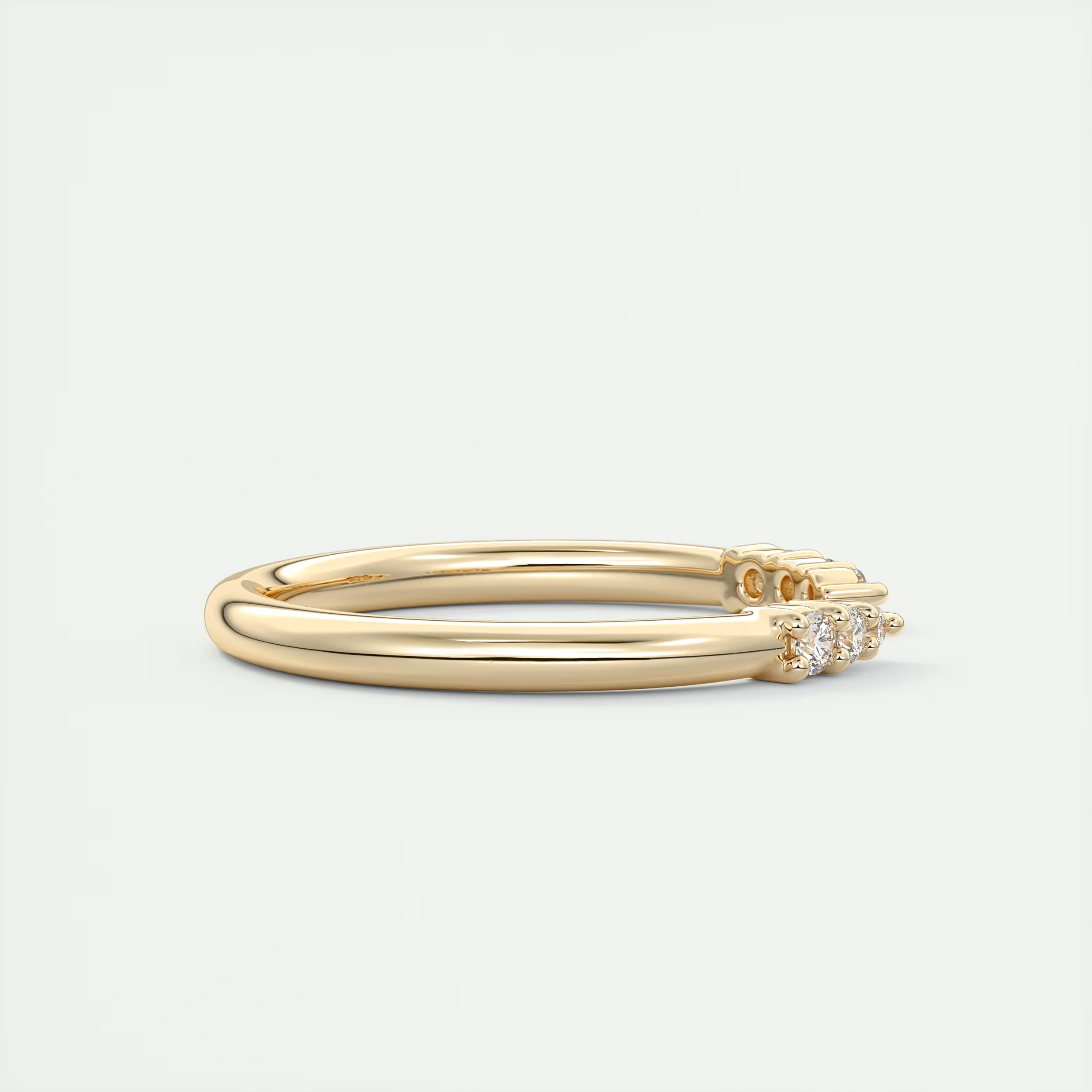 Gap Band Pavé Round Diamond Ring (0.25 TCW)