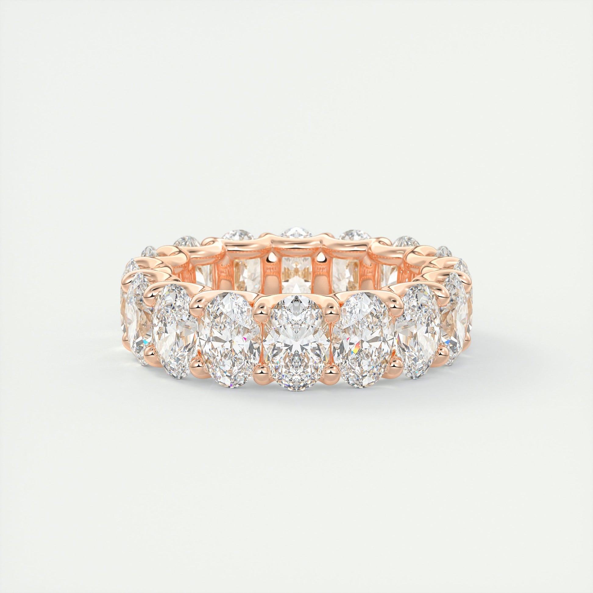 8 Carat Oval Eternity Band (8.00 TCW)