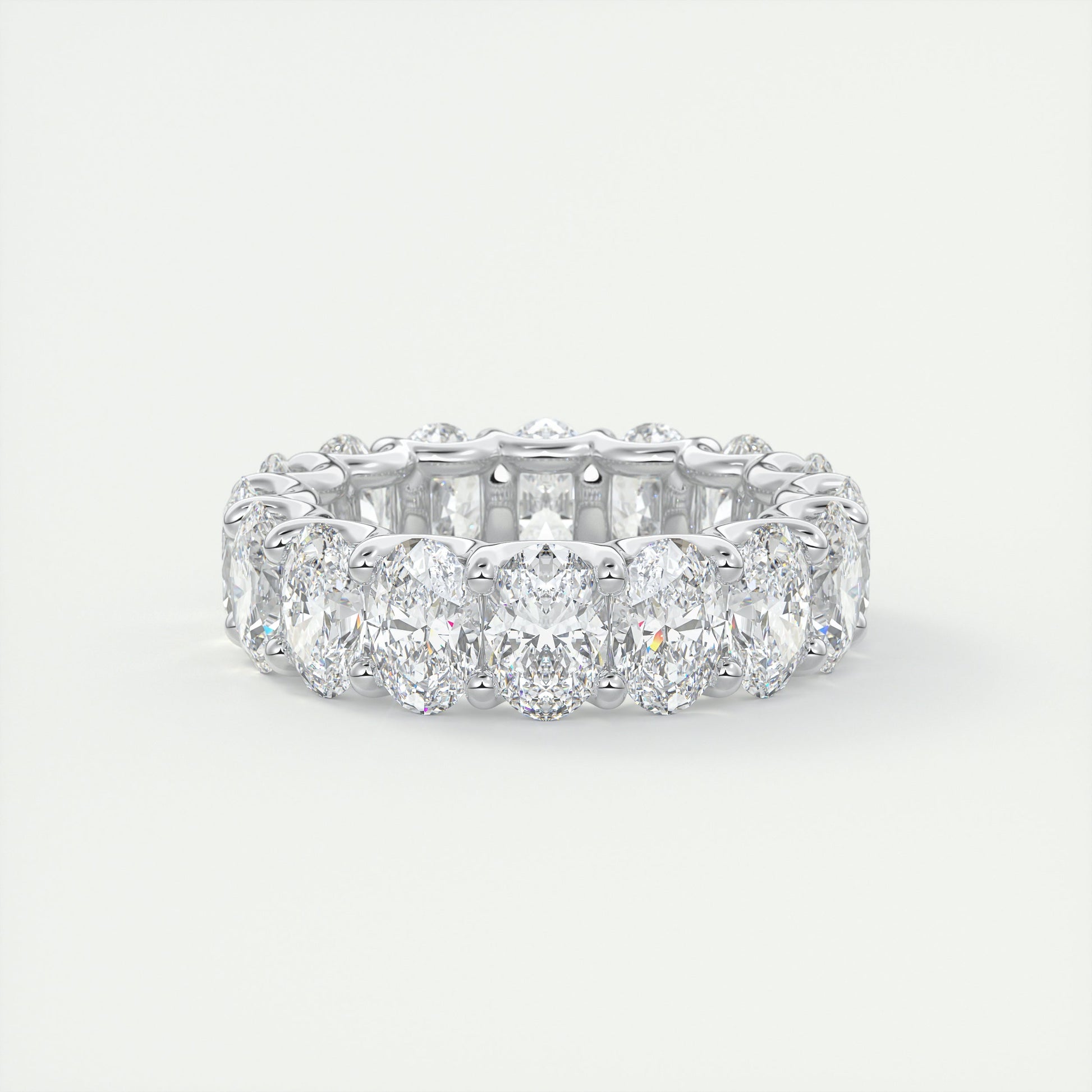 8 Carat Oval Eternity Band (8.00 TCW)