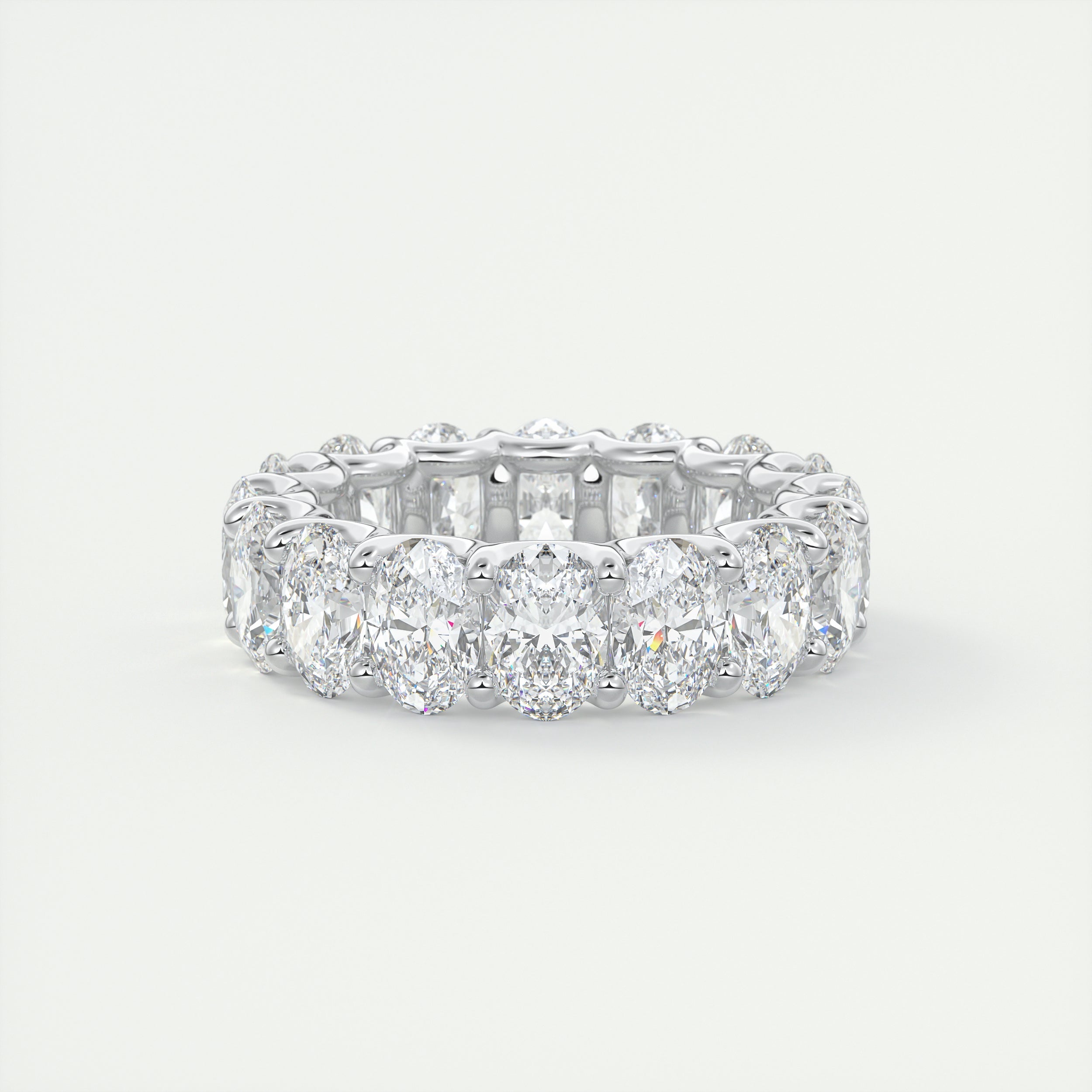 8 Carat Oval Eternity Band (8.00 TCW)
