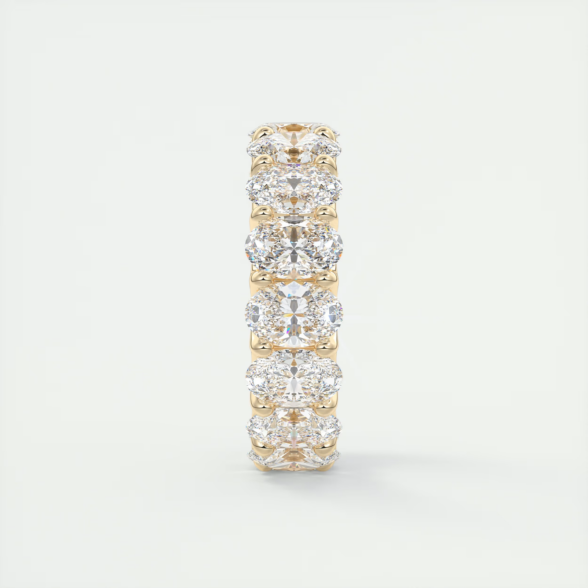 8 Carat Oval Eternity Band (8.00 TCW)