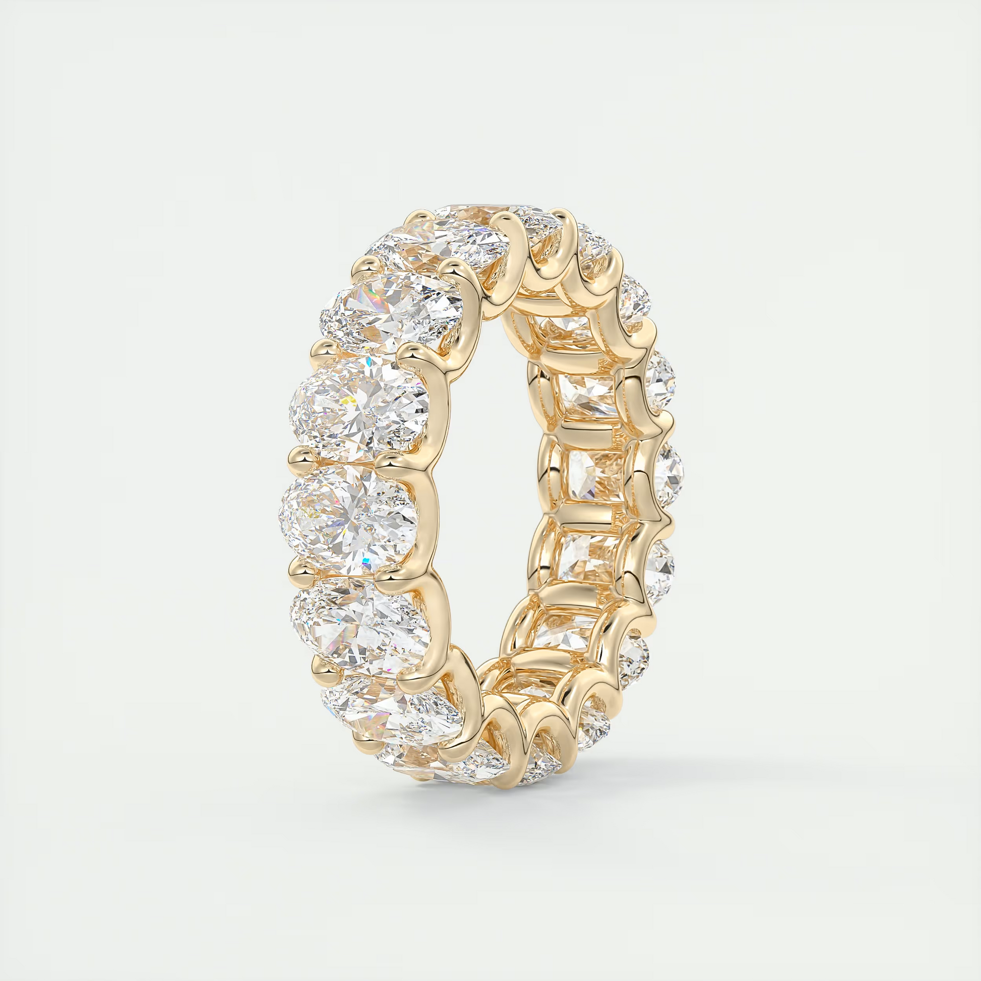 8 Carat Oval Eternity Band (8.00 TCW)