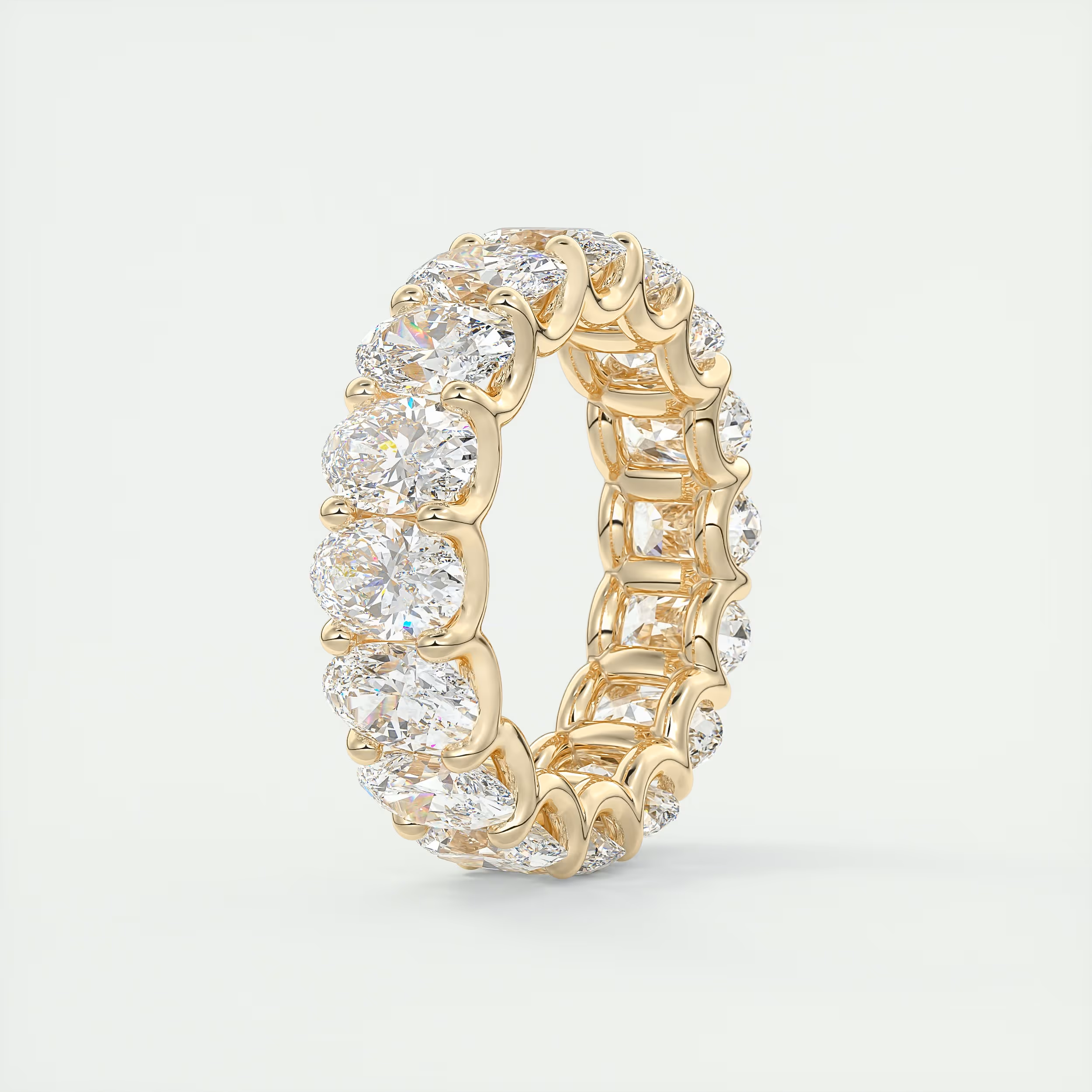 8 Carat Oval Eternity Band (8.00 TCW)