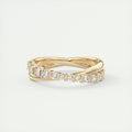 Fizz Crossover Round Diamond Band (0.35 TCW)