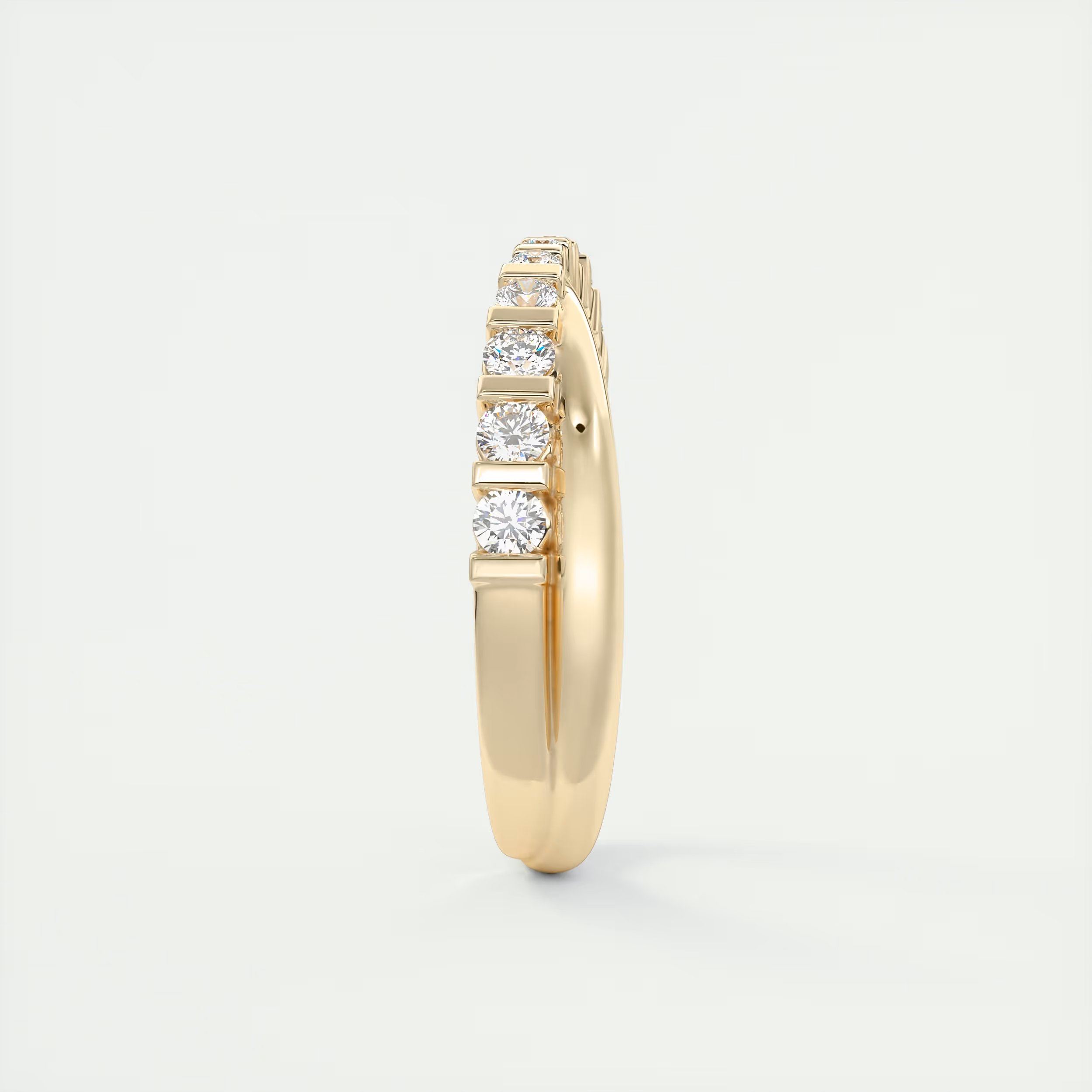 Fizz Crossover Round Diamond Band (0.35 TCW)