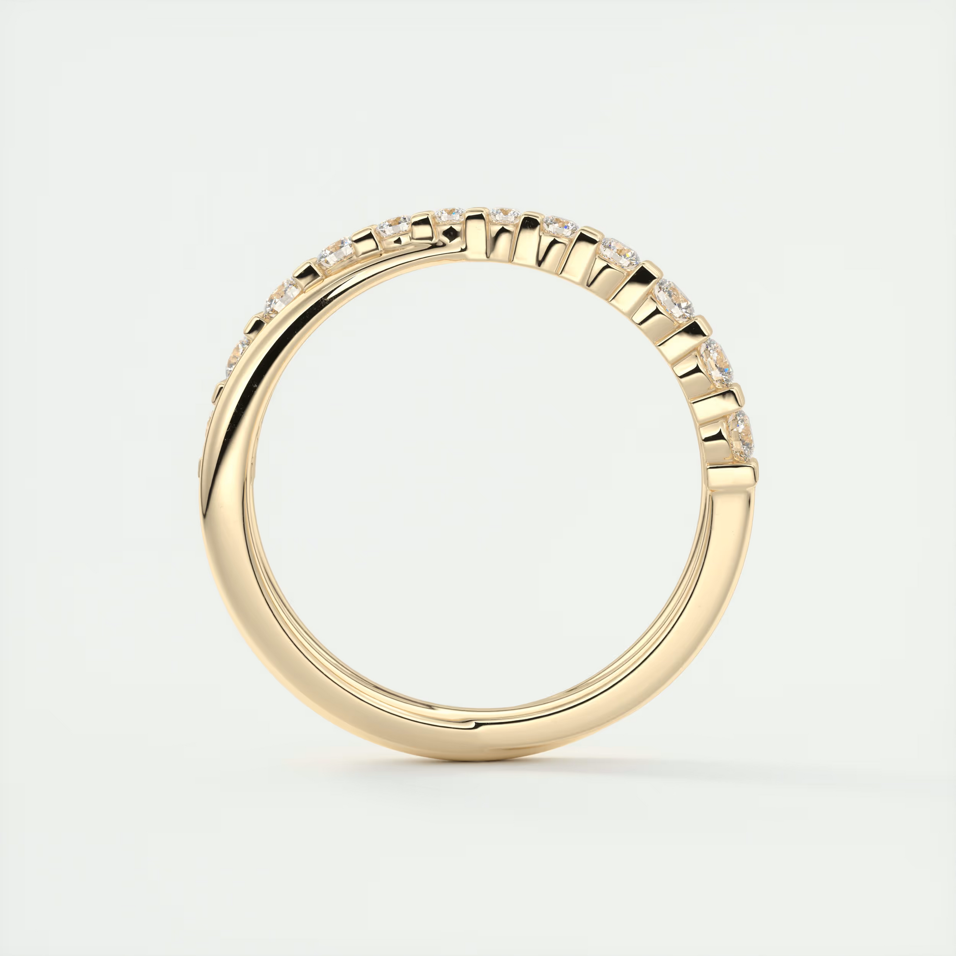 Fizz Crossover Round Diamond Band (0.35 TCW)