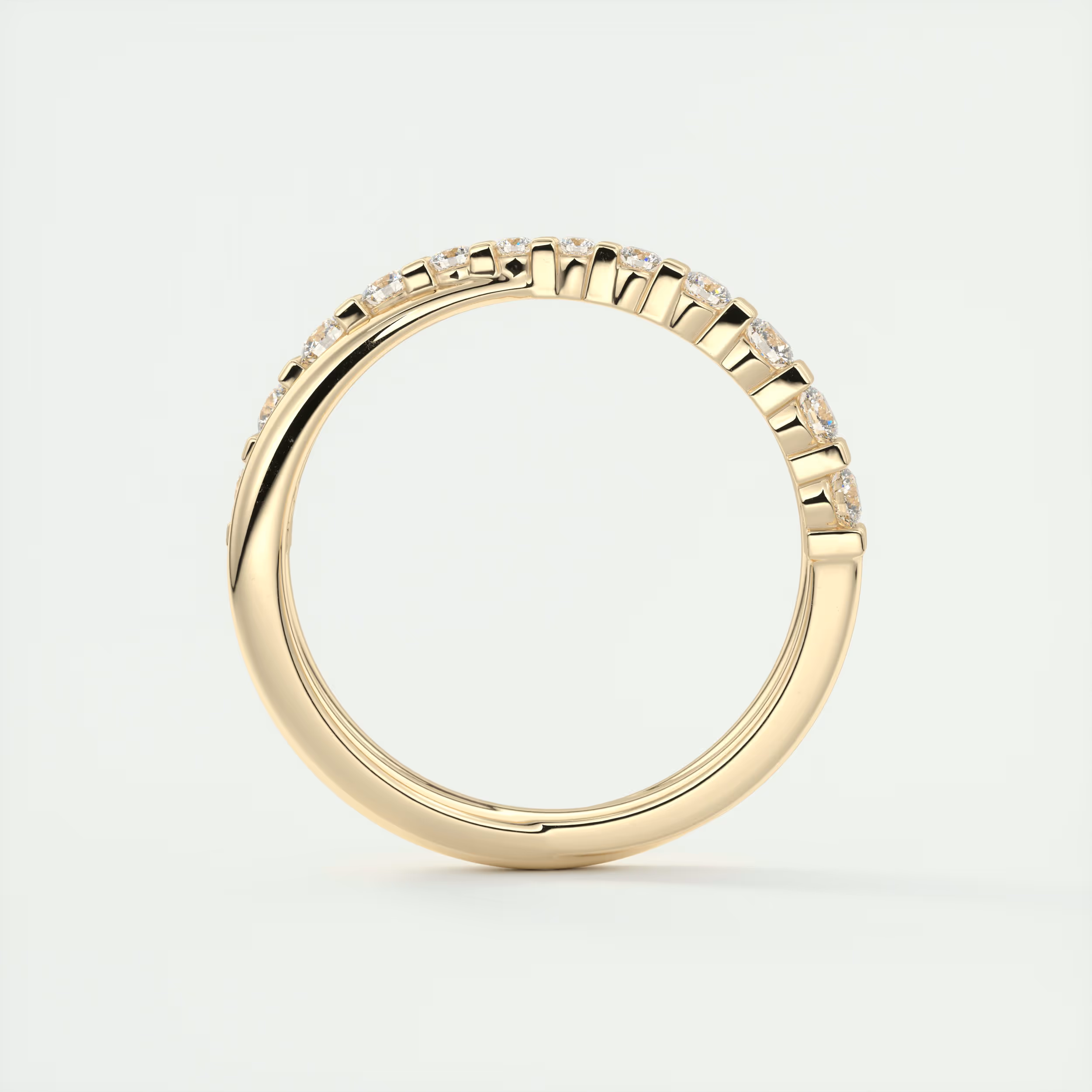 Fizz Crossover Round Diamond Band (0.35 TCW)