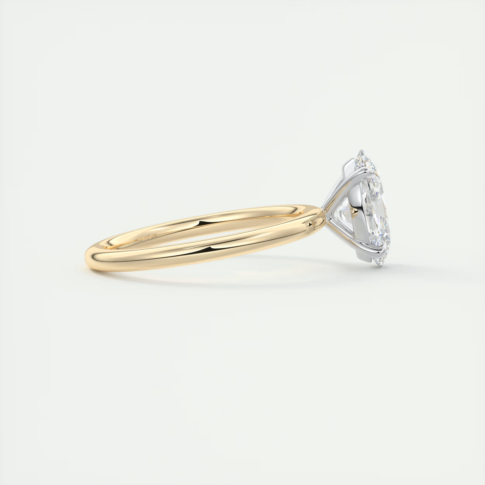 Serene 2 Carat Oval Solitaire Diamond Ring