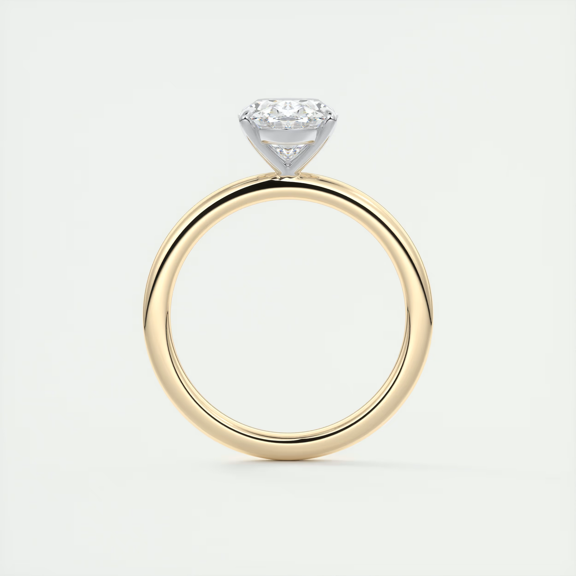 Serene 2 Carat Oval Solitaire Diamond Ring