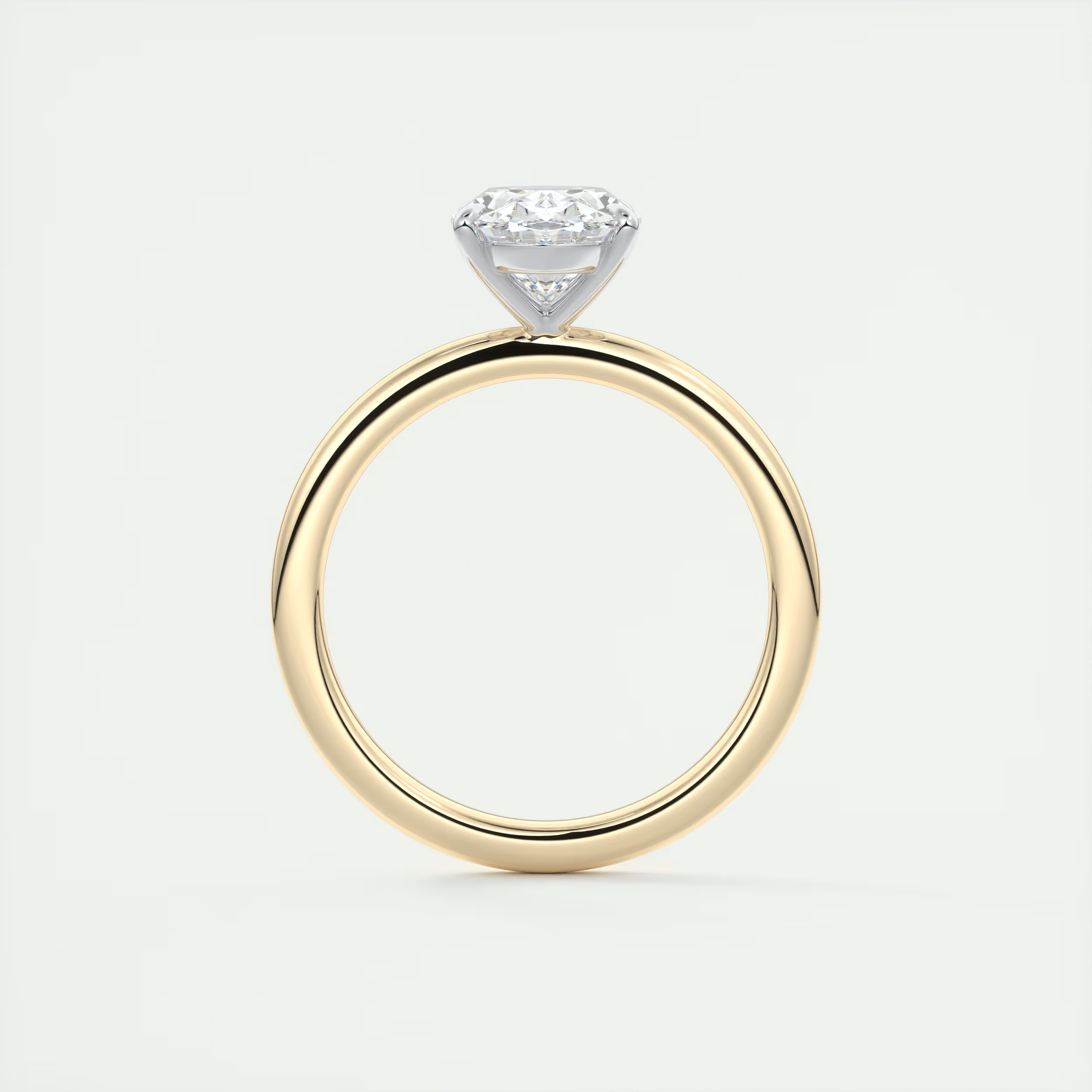 Serene 2 Carat Oval Solitaire Diamond Ring