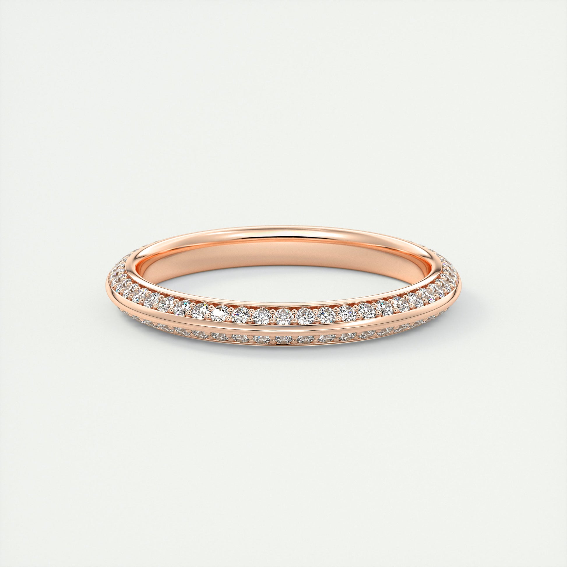 Butterknife Pavé Round Diamond Band (0.35 TCW)