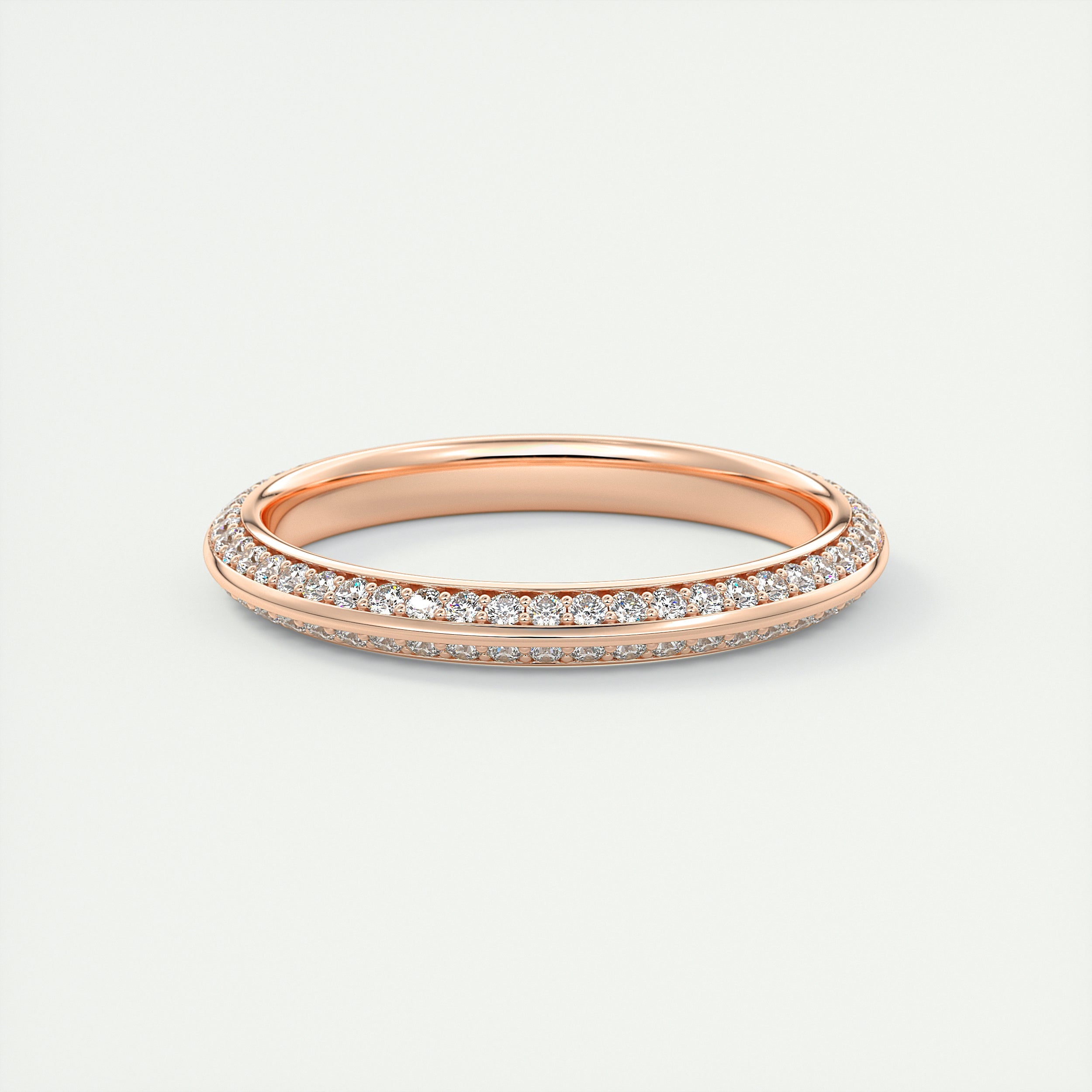 Butterknife Pavé Round Diamond Band (0.35 TCW)