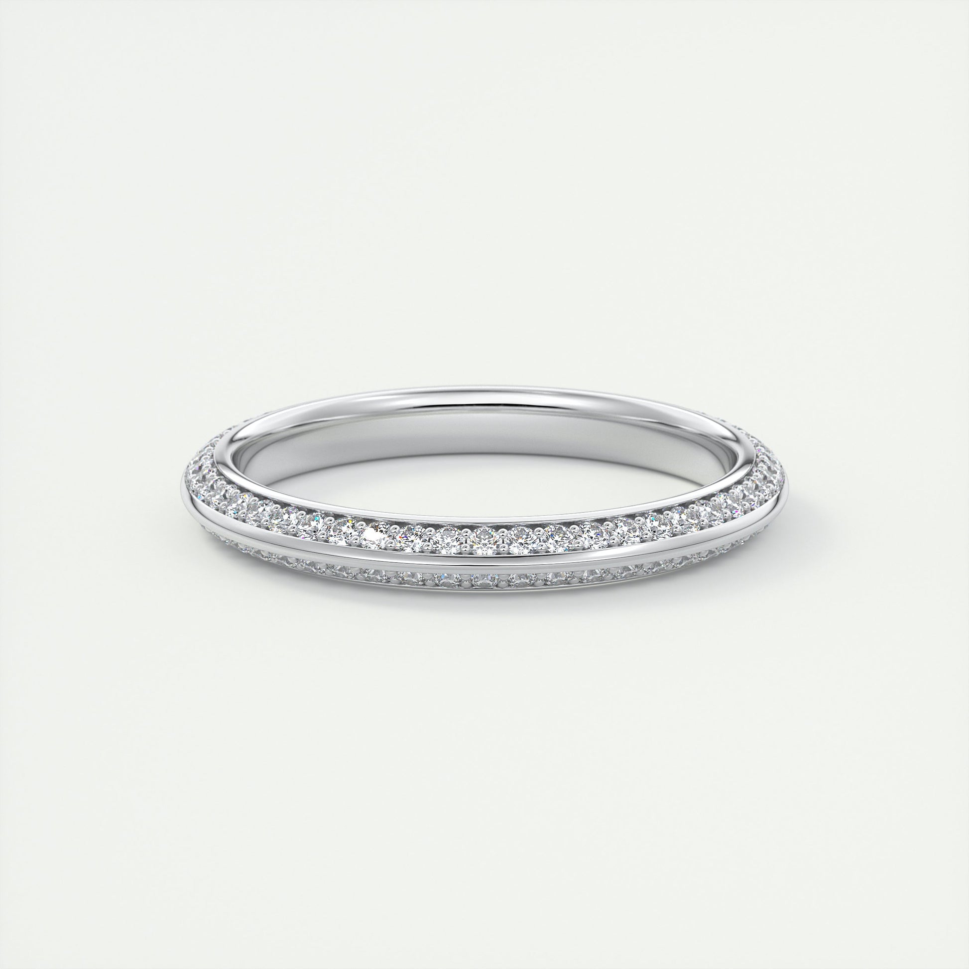 Butterknife Pavé Round Diamond Band (0.35 TCW)