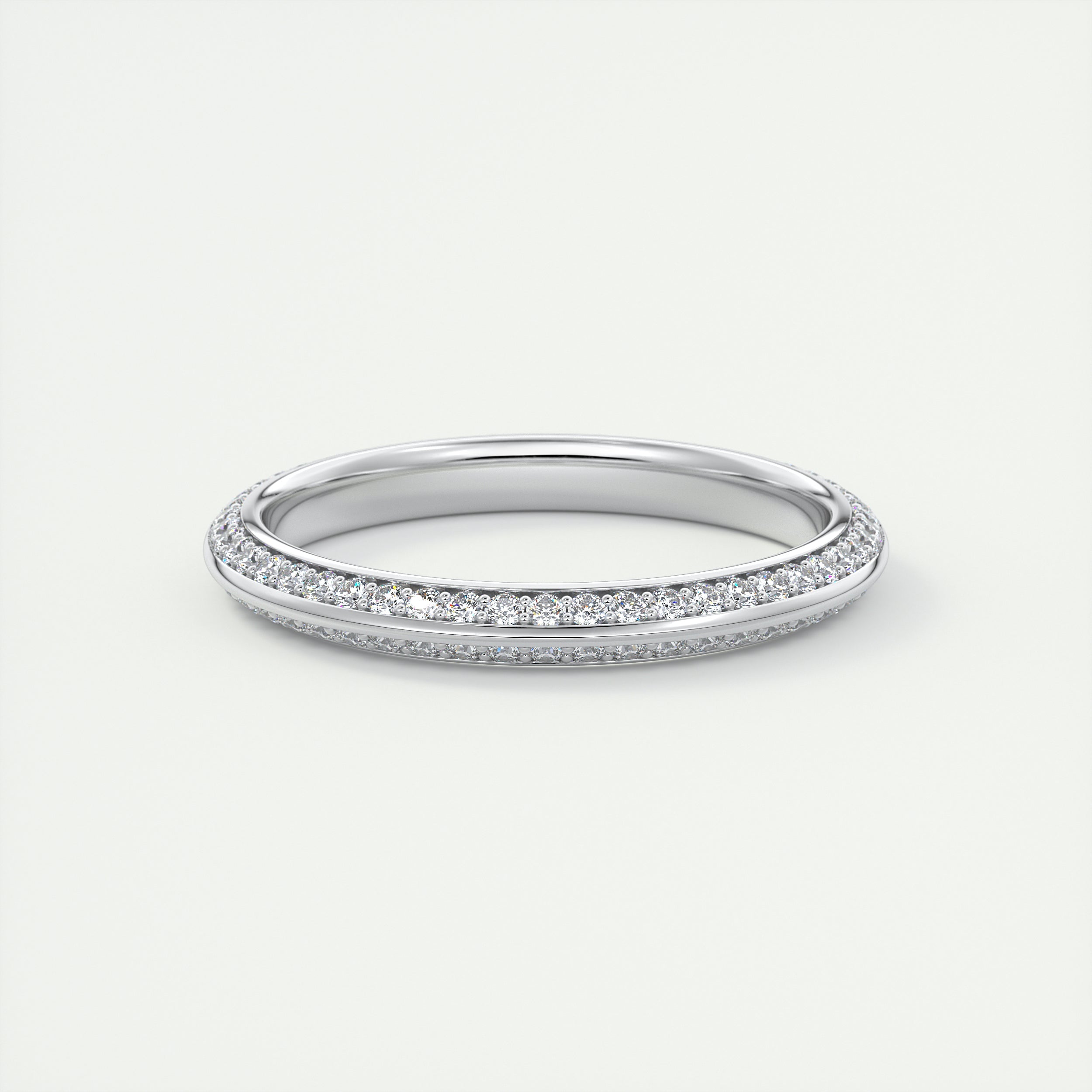 Butterknife Pavé Round Diamond Band (0.35 TCW)