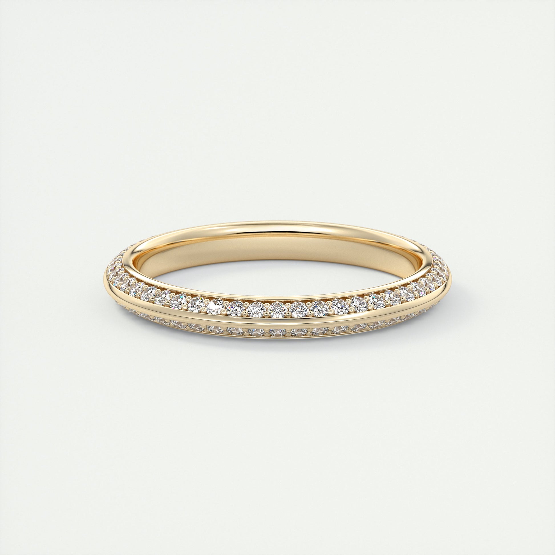Butterknife Pavé Round Diamond Band (0.35 TCW)