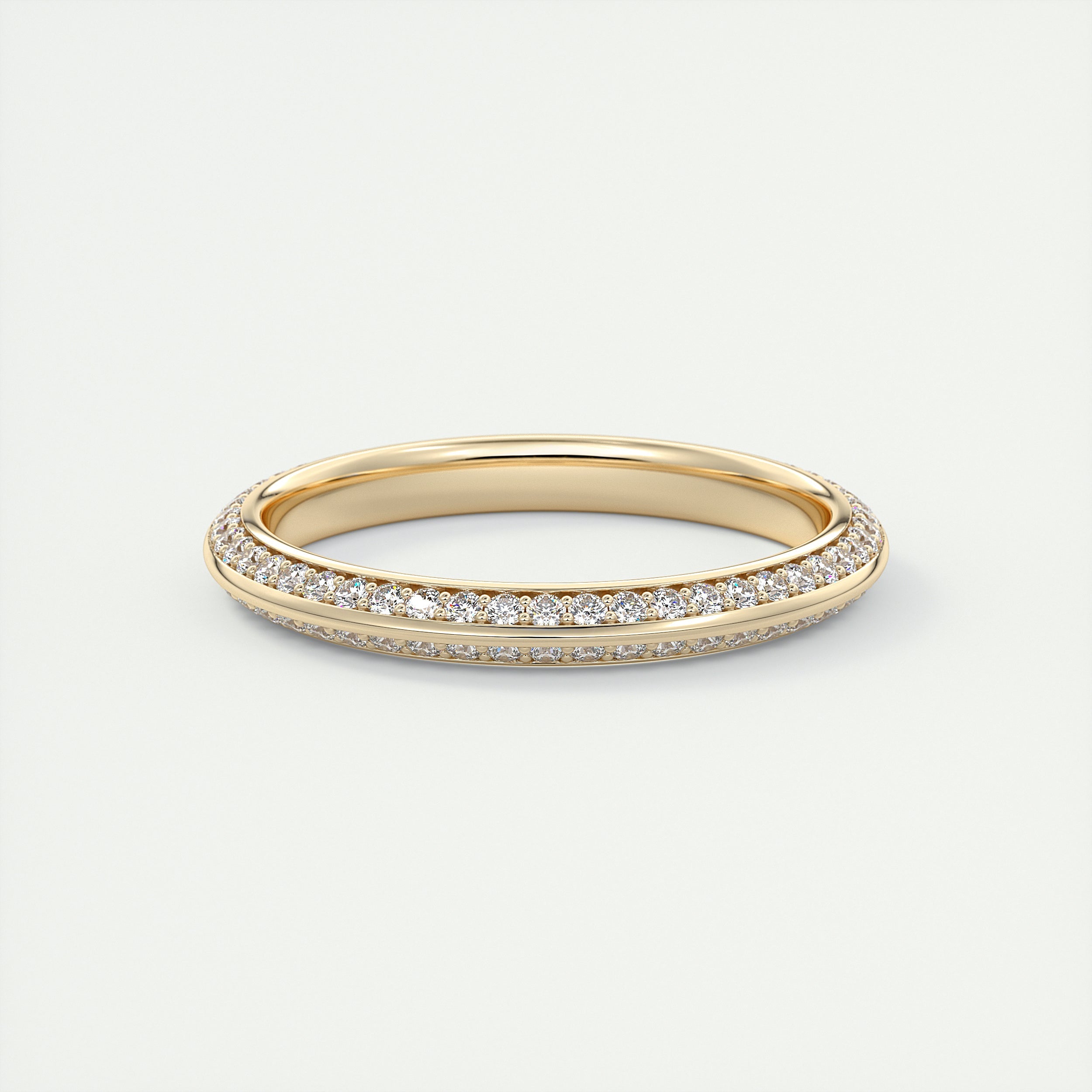 Butterknife Pavé Round Diamond Band (0.35 TCW)
