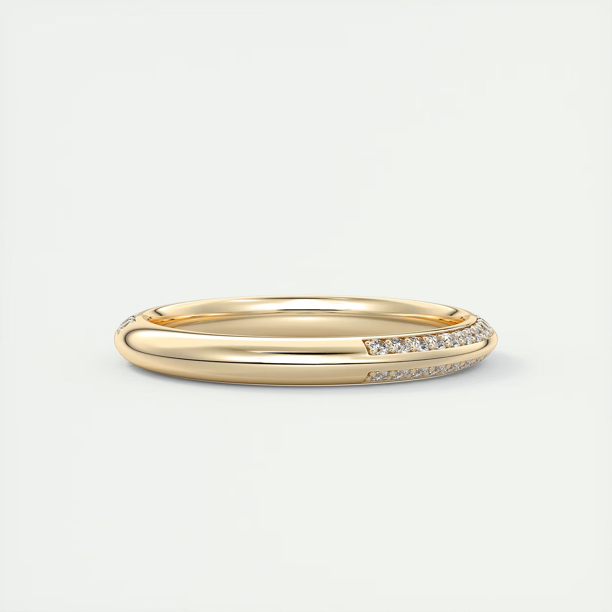 Butterknife Pavé Round Diamond Band (0.35 TCW)