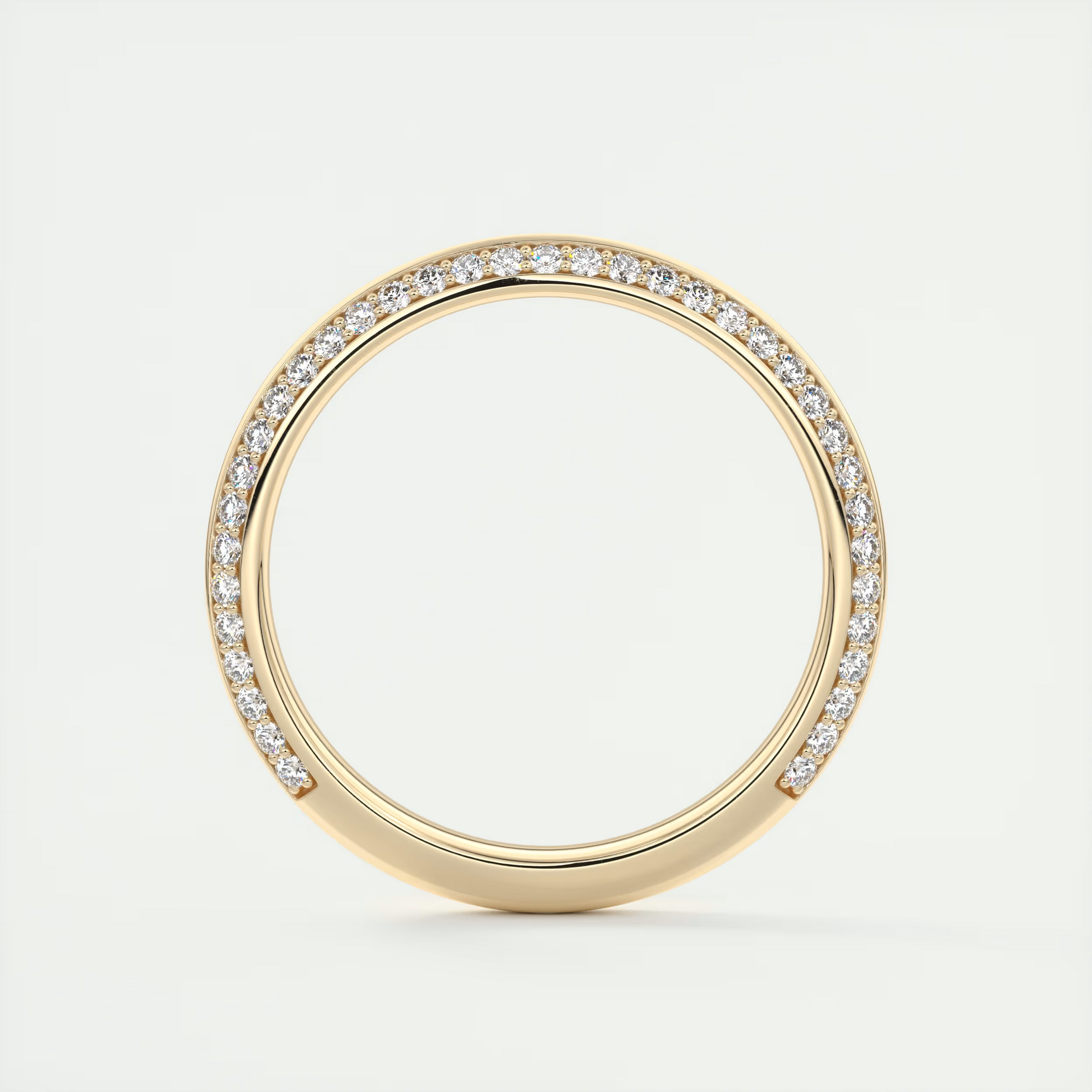 Butterknife Pavé Round Diamond Band (0.35 TCW)