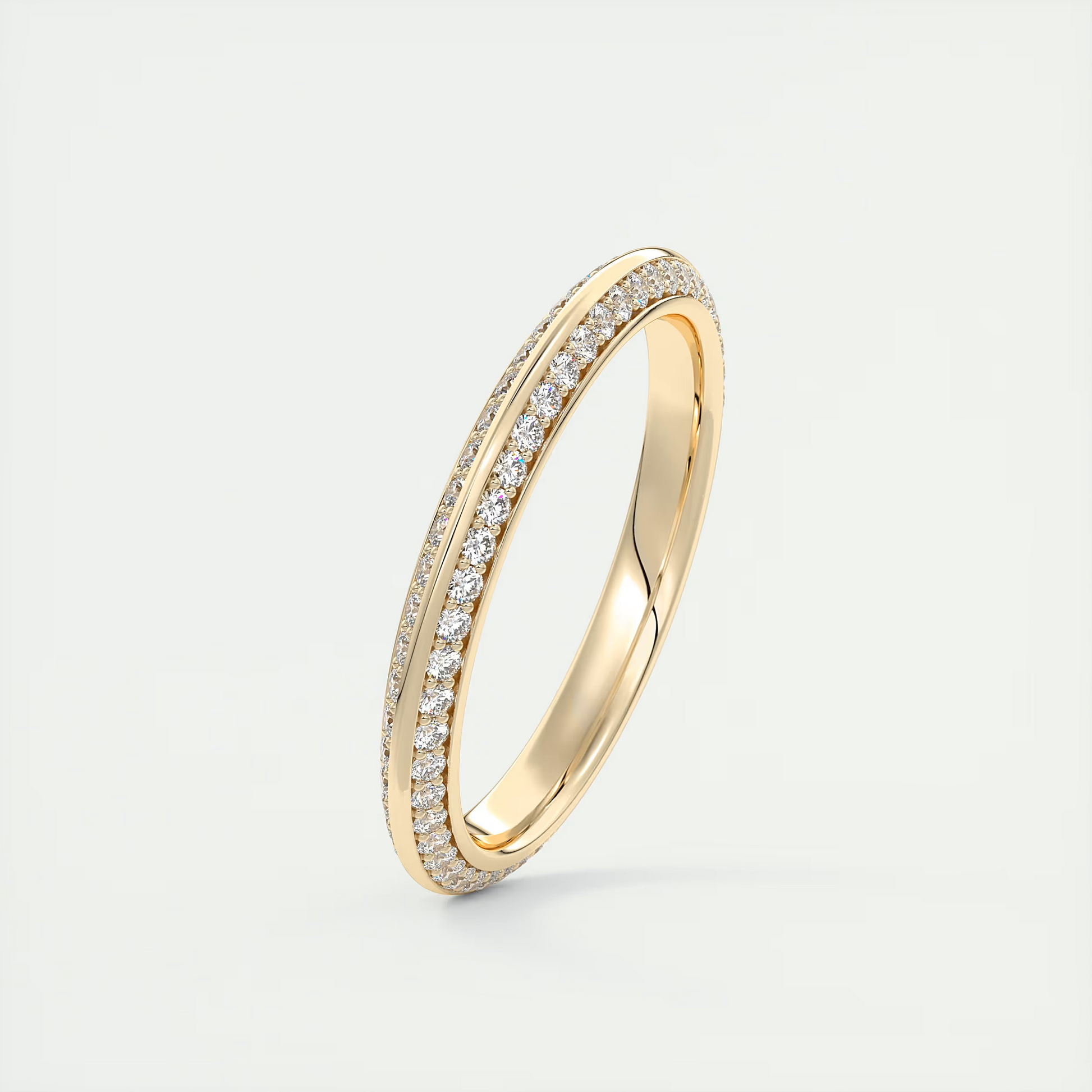 Butterknife Pavé Round Diamond Band (0.35 TCW)