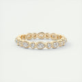 Meringue Pear & Round Diamond Band (0.70 TCW)