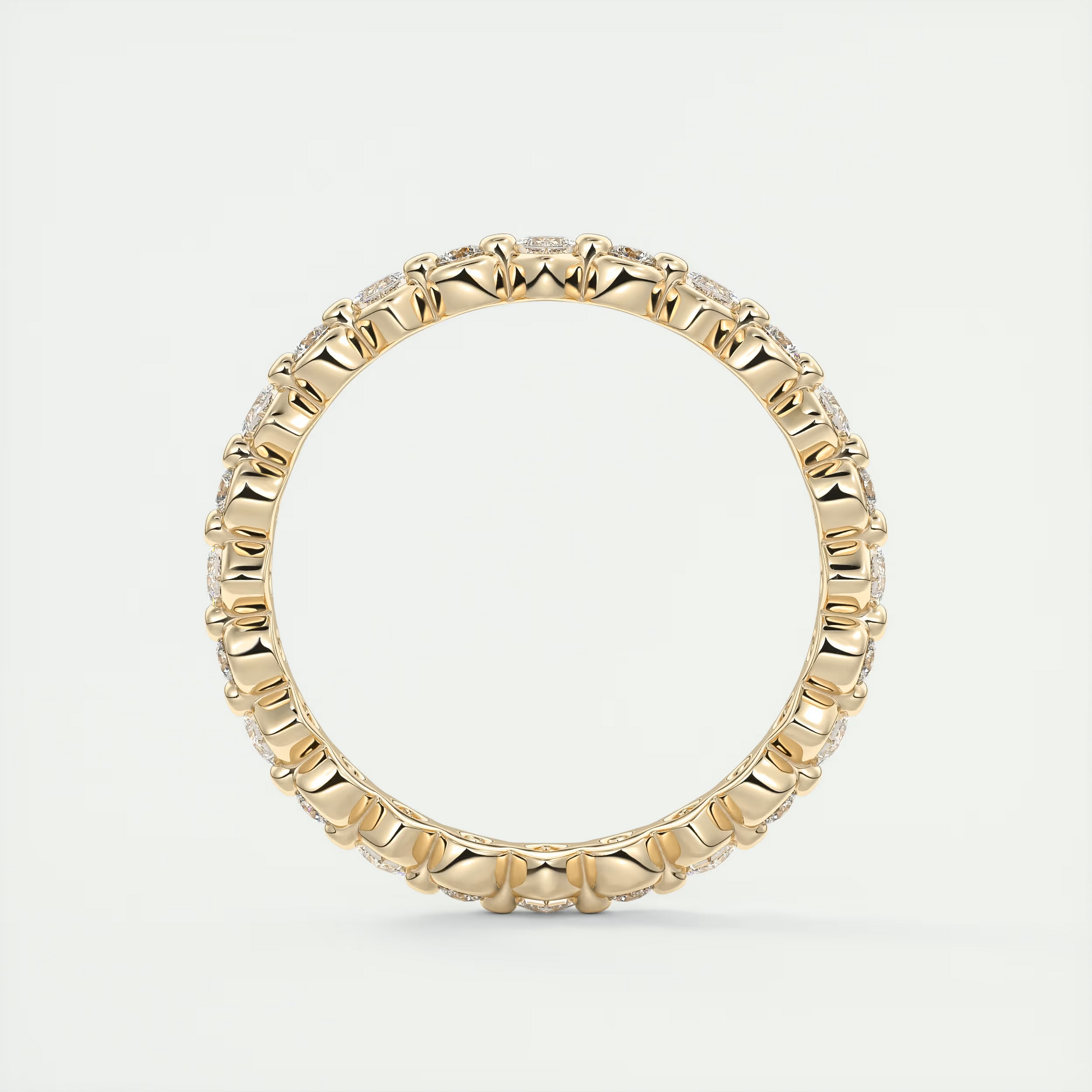 Princess and Round Eternity Band (0.50 TCW)