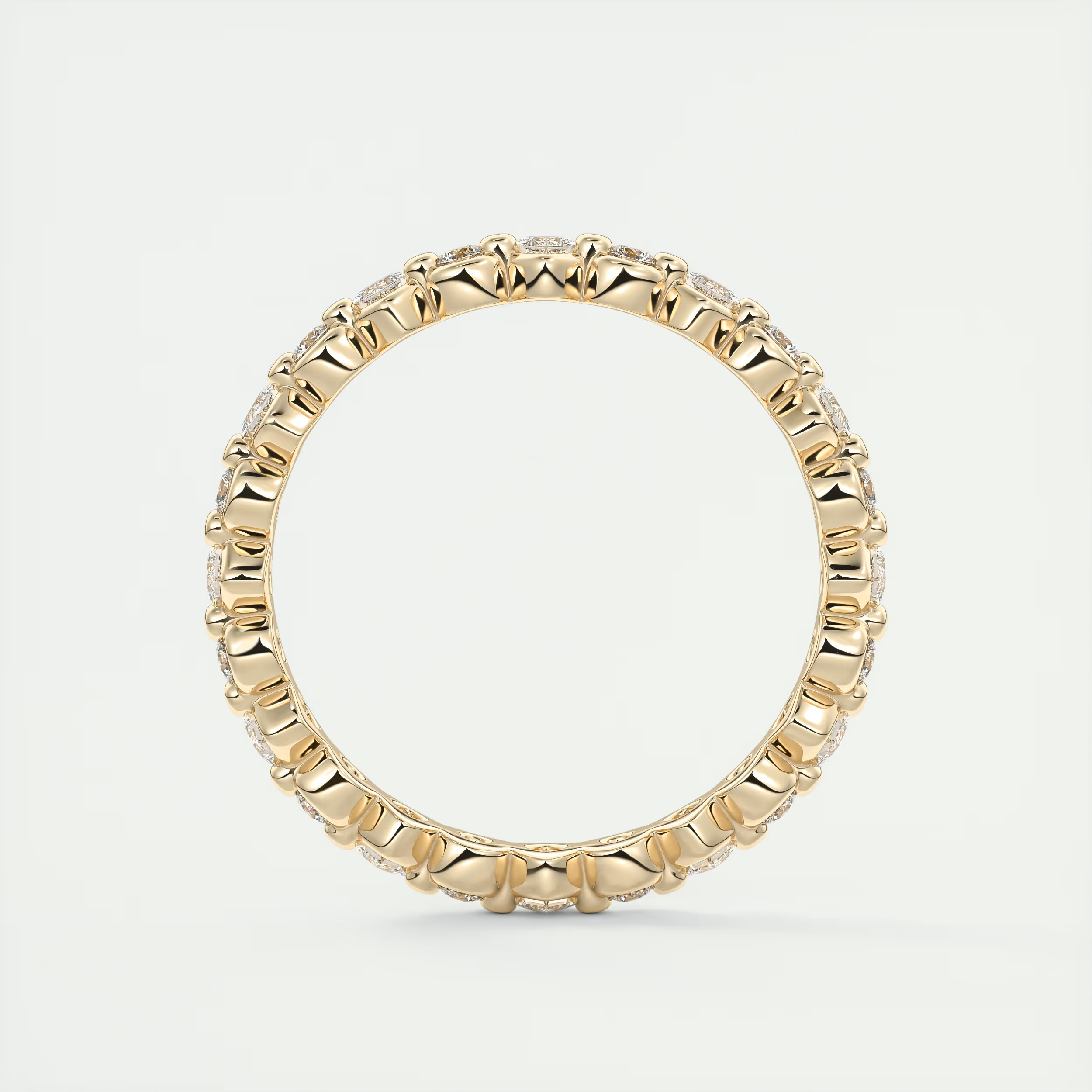 Princess and Round Eternity Band (0.50 TCW)