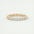 Marquise and Round Eternity Band (0.40 TCW)