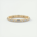 Baguette and Round Eternity Band (0.70 TCW)