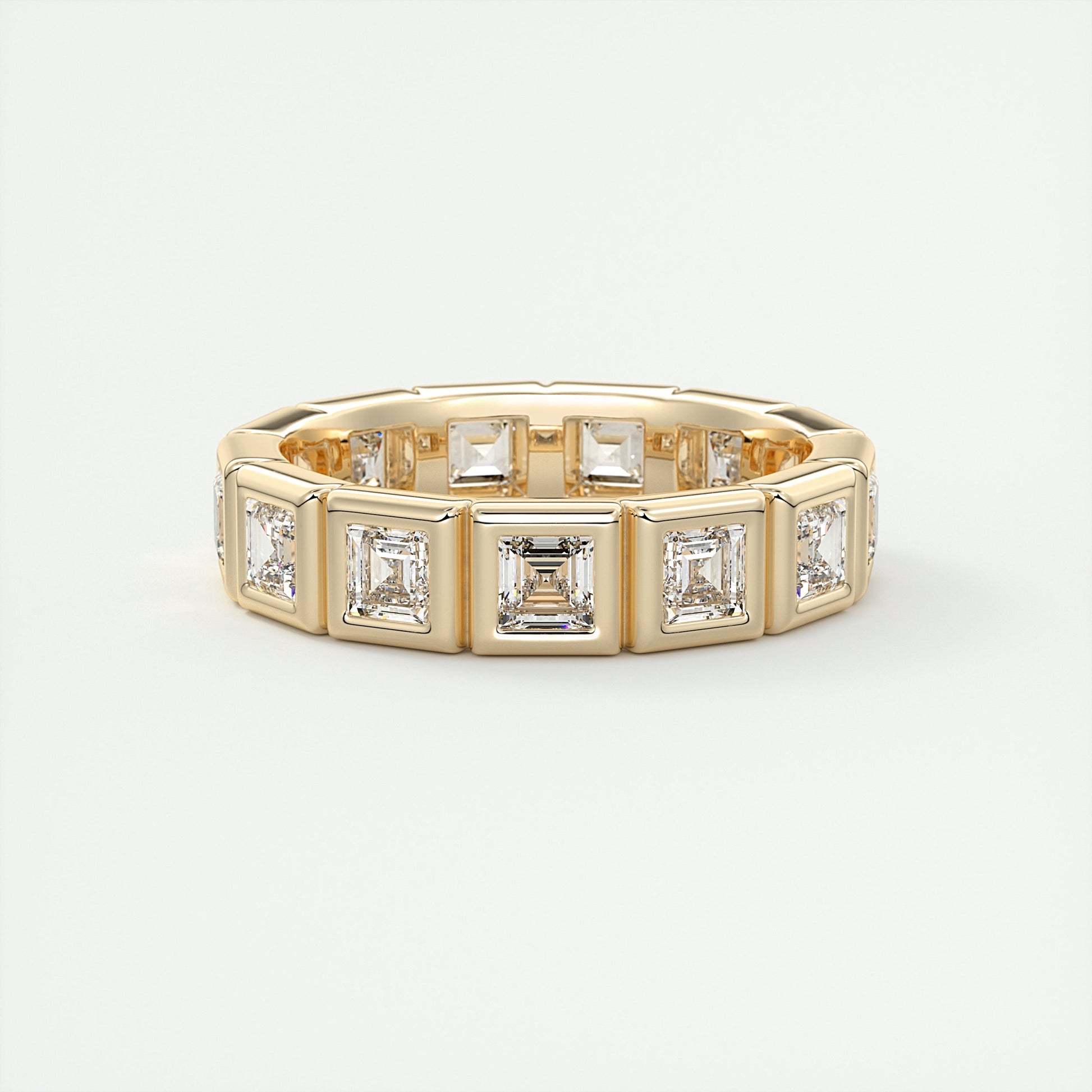 3mm Carré Bezel Eternity Band